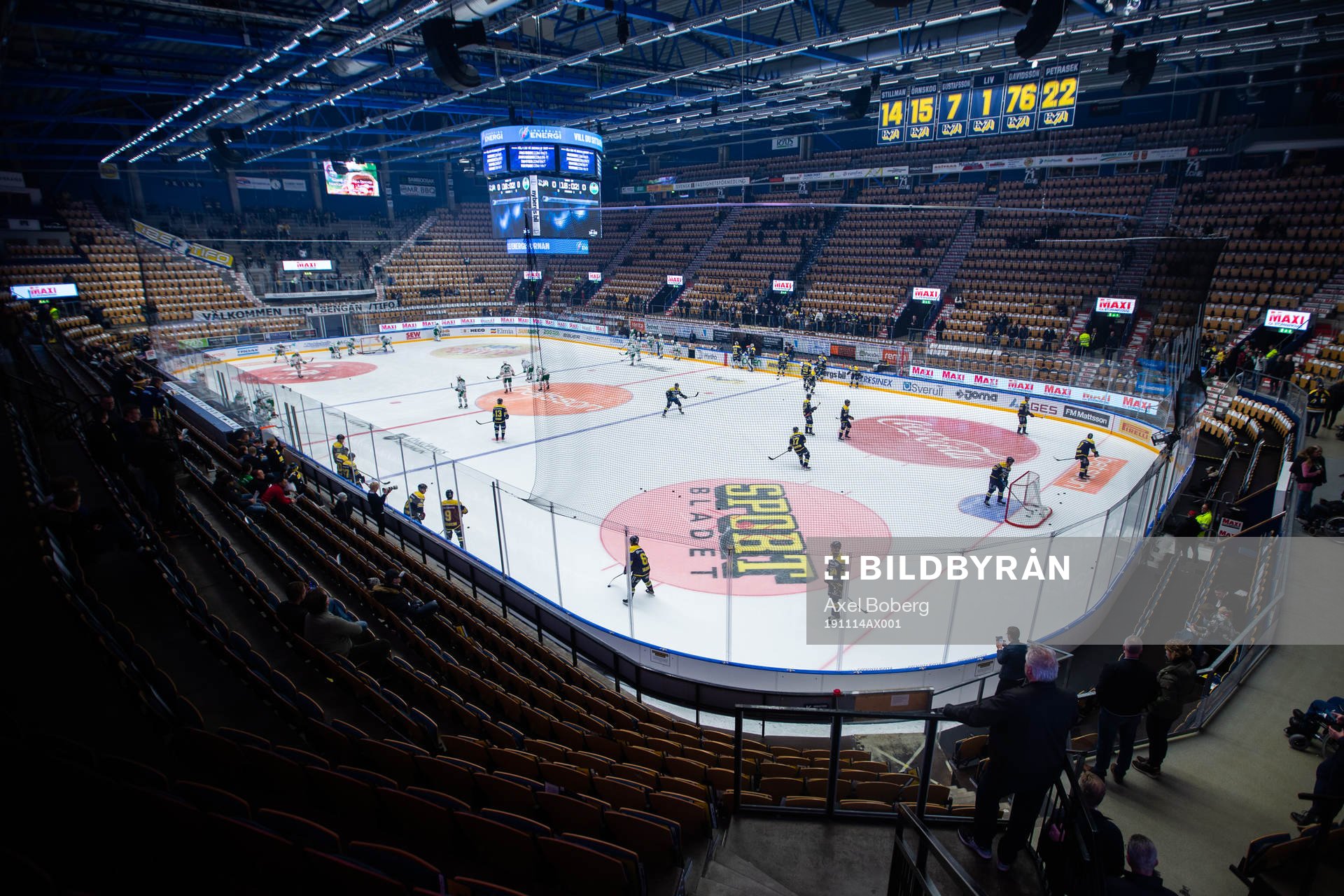 Interiör av Kinnarps Arena