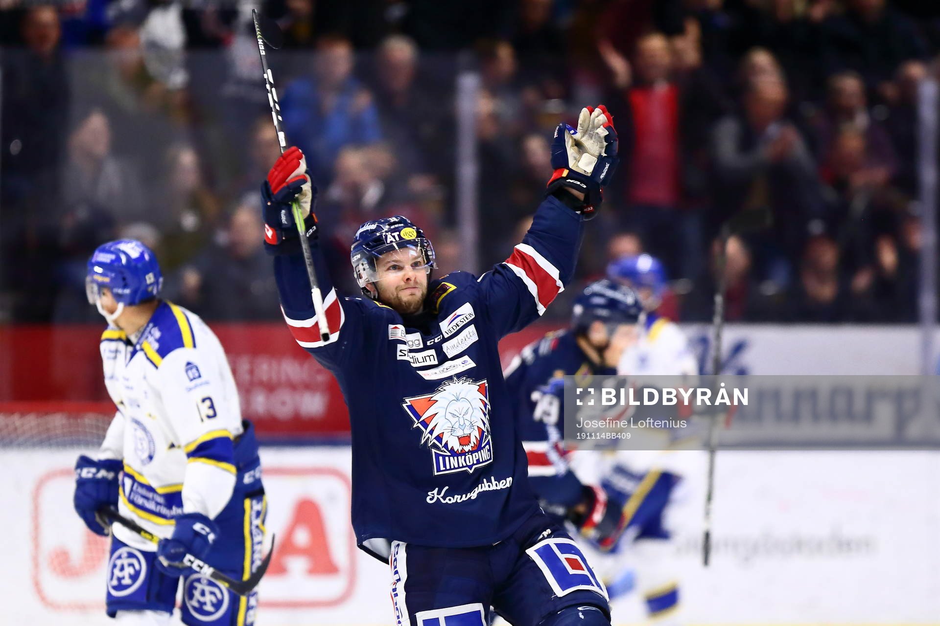 Linköpings Andrew Gordon jublar