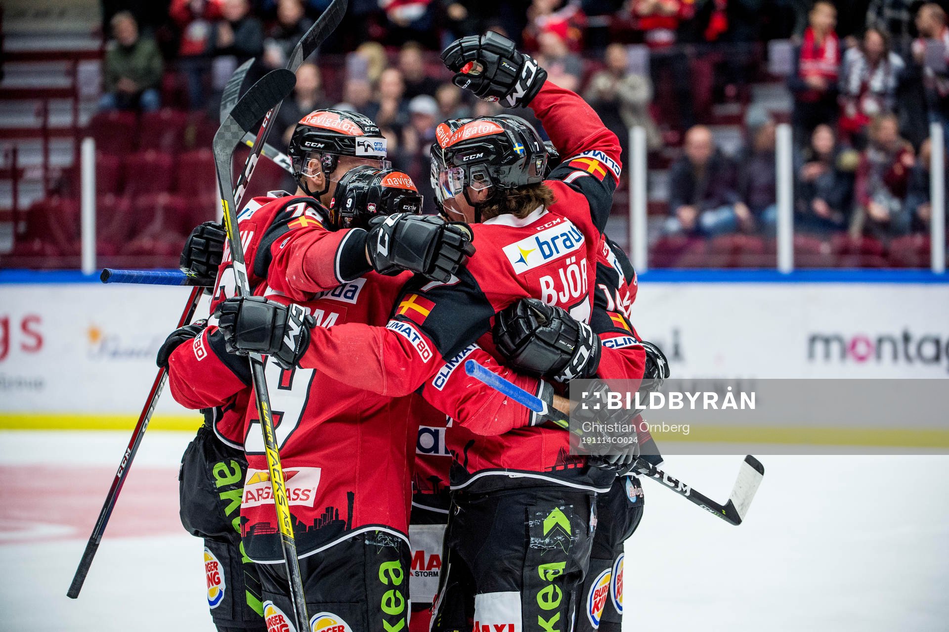 Malmö Redhawks Marcus Björk jublar