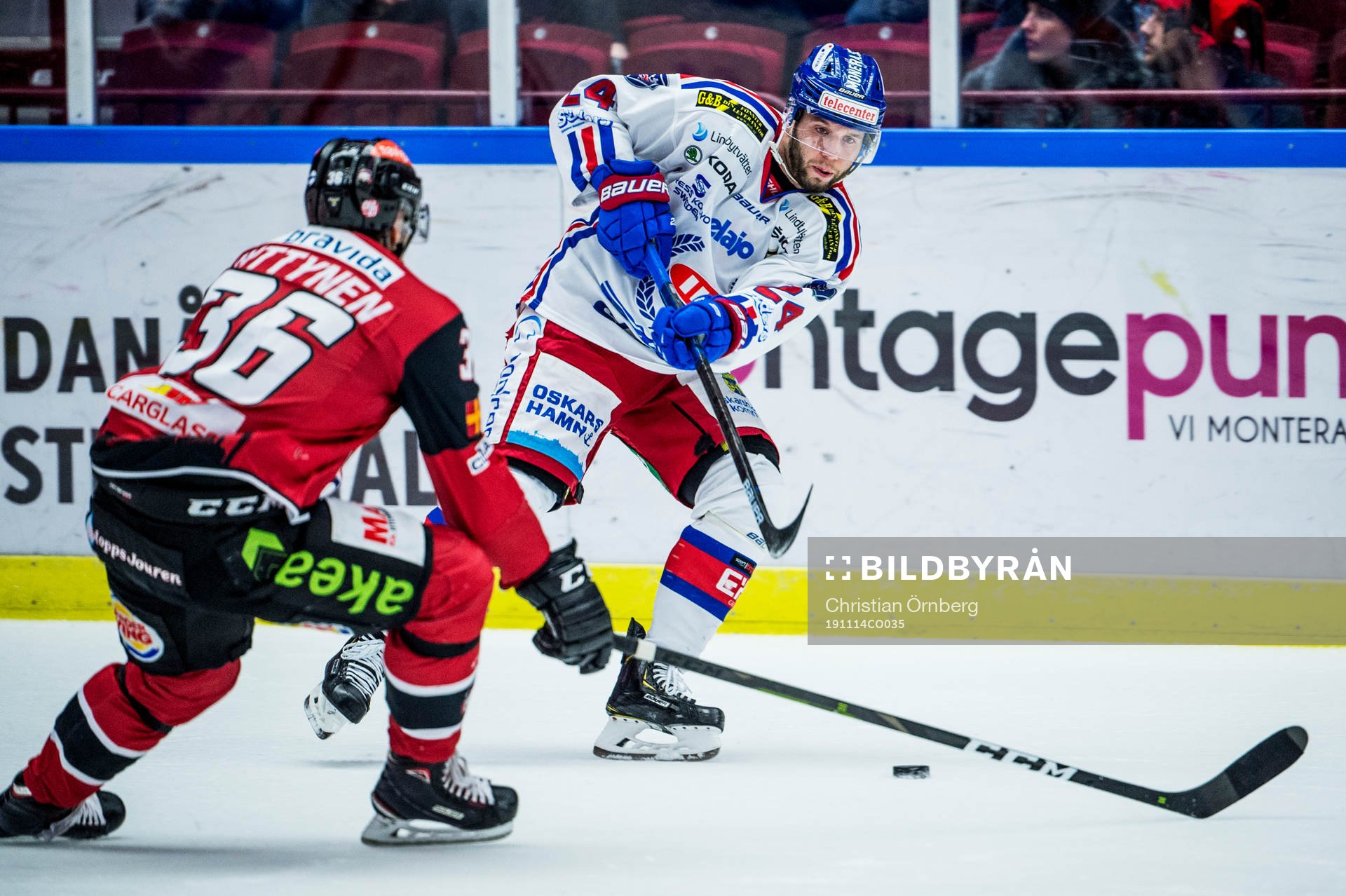 Oskarshamns Rok Ticar mot Malmö Redhawks Matias Myttynen