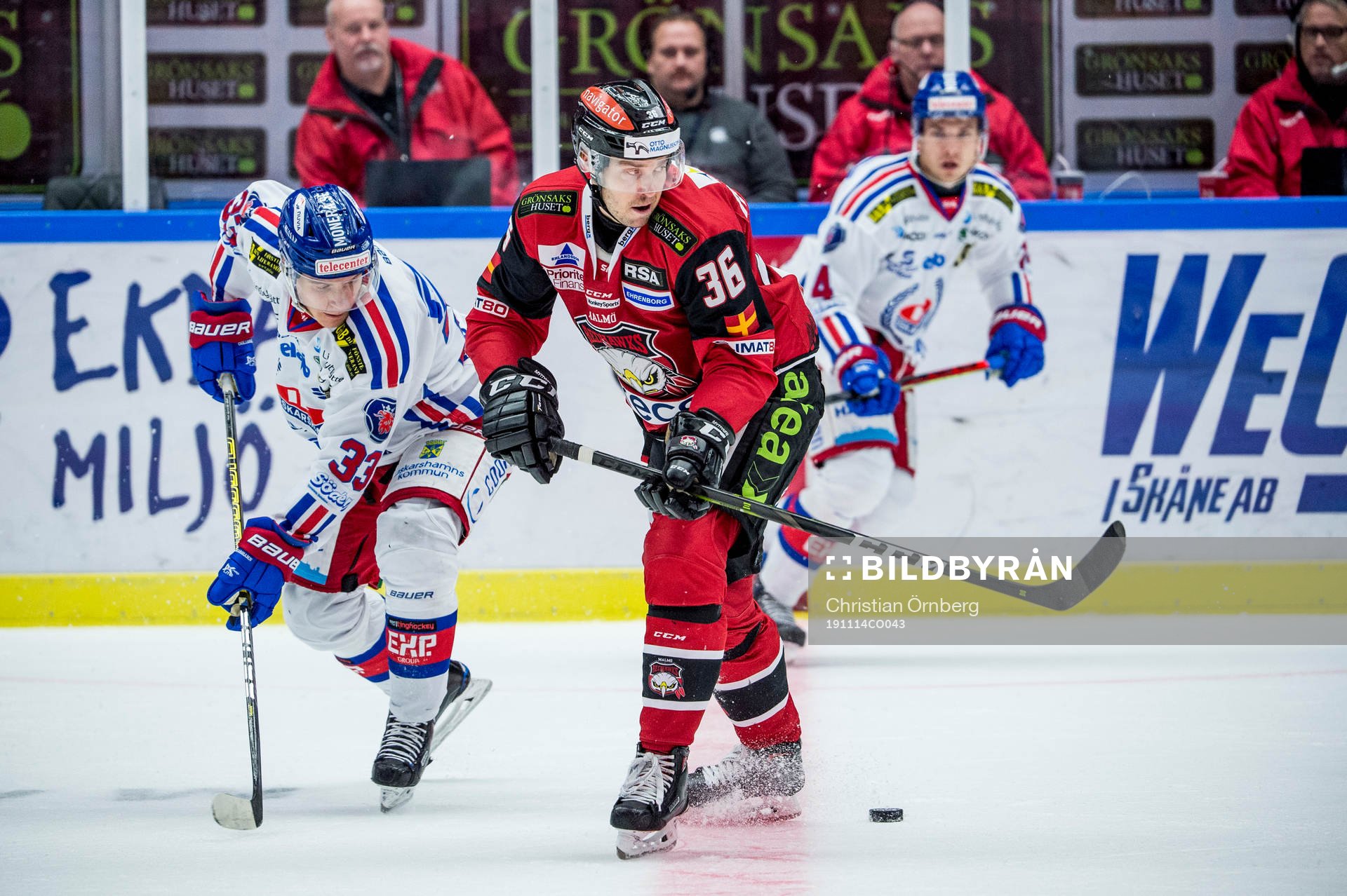 Malmö Redhawks Matias Myttynen mot Oskarshamns Filiph