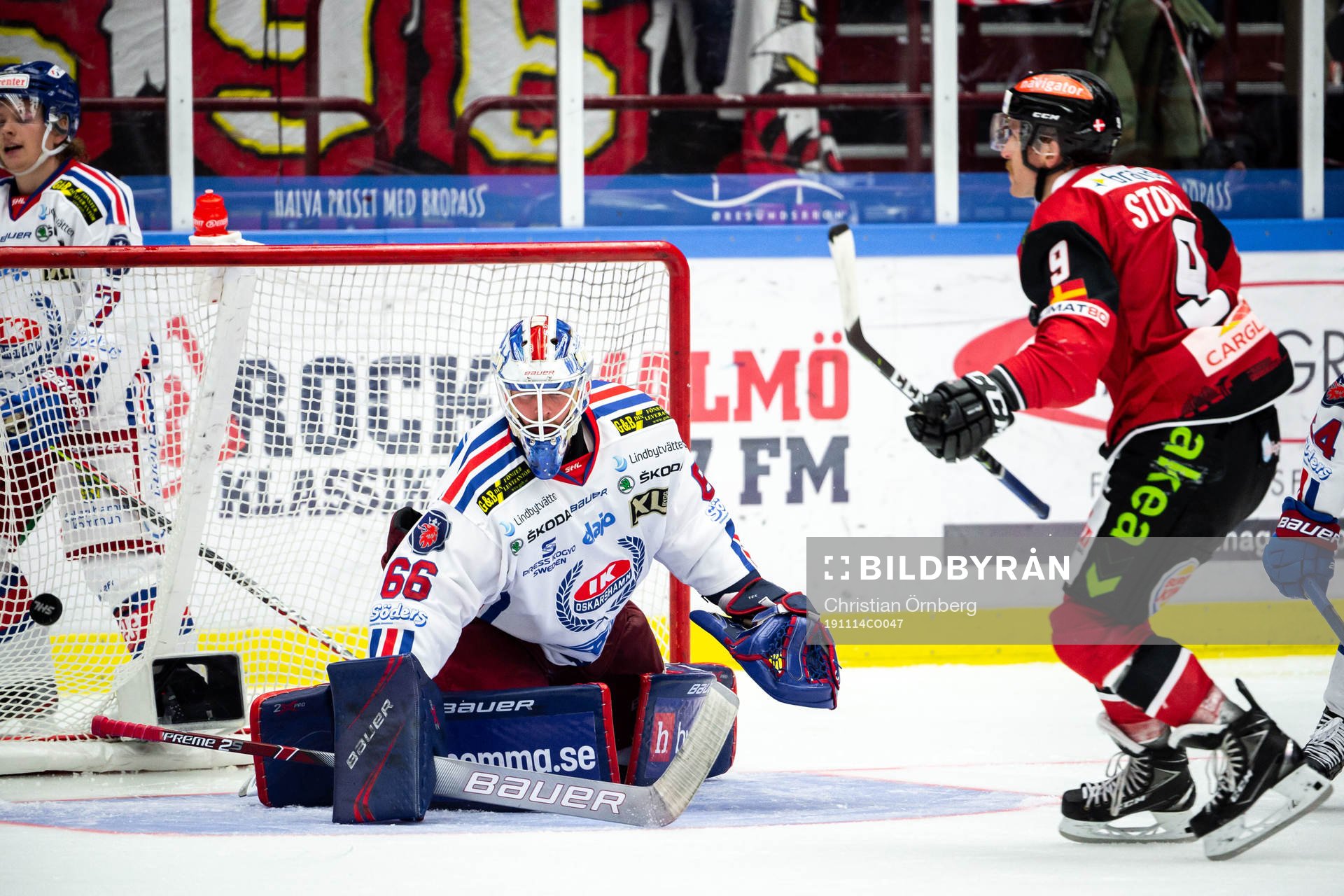 Malmö Redhawks Frederik Storm gör 4-1 bakom Oskarshamns