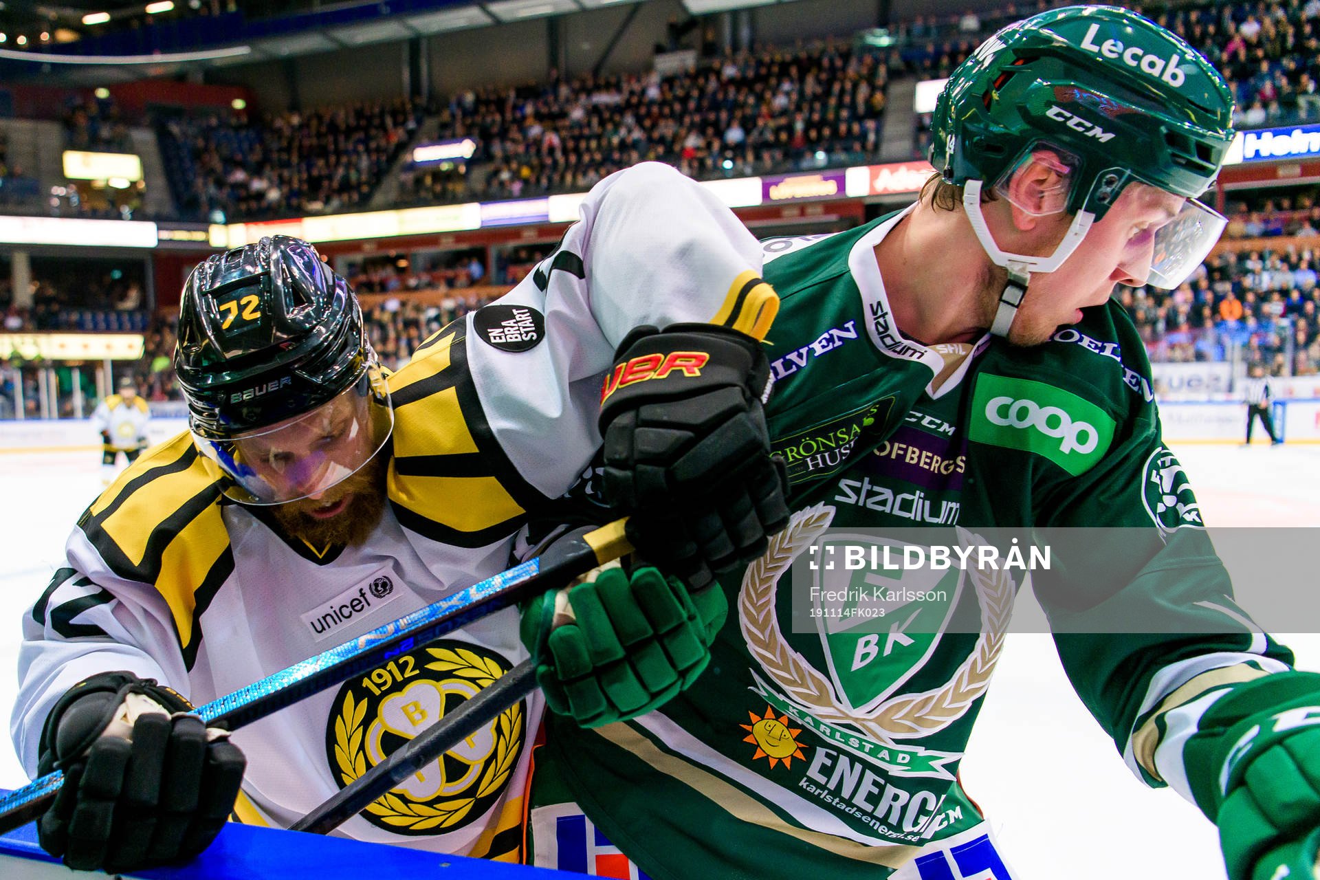 Brynäs Joachim Rohdin och Färjestads Victor Ejdsell