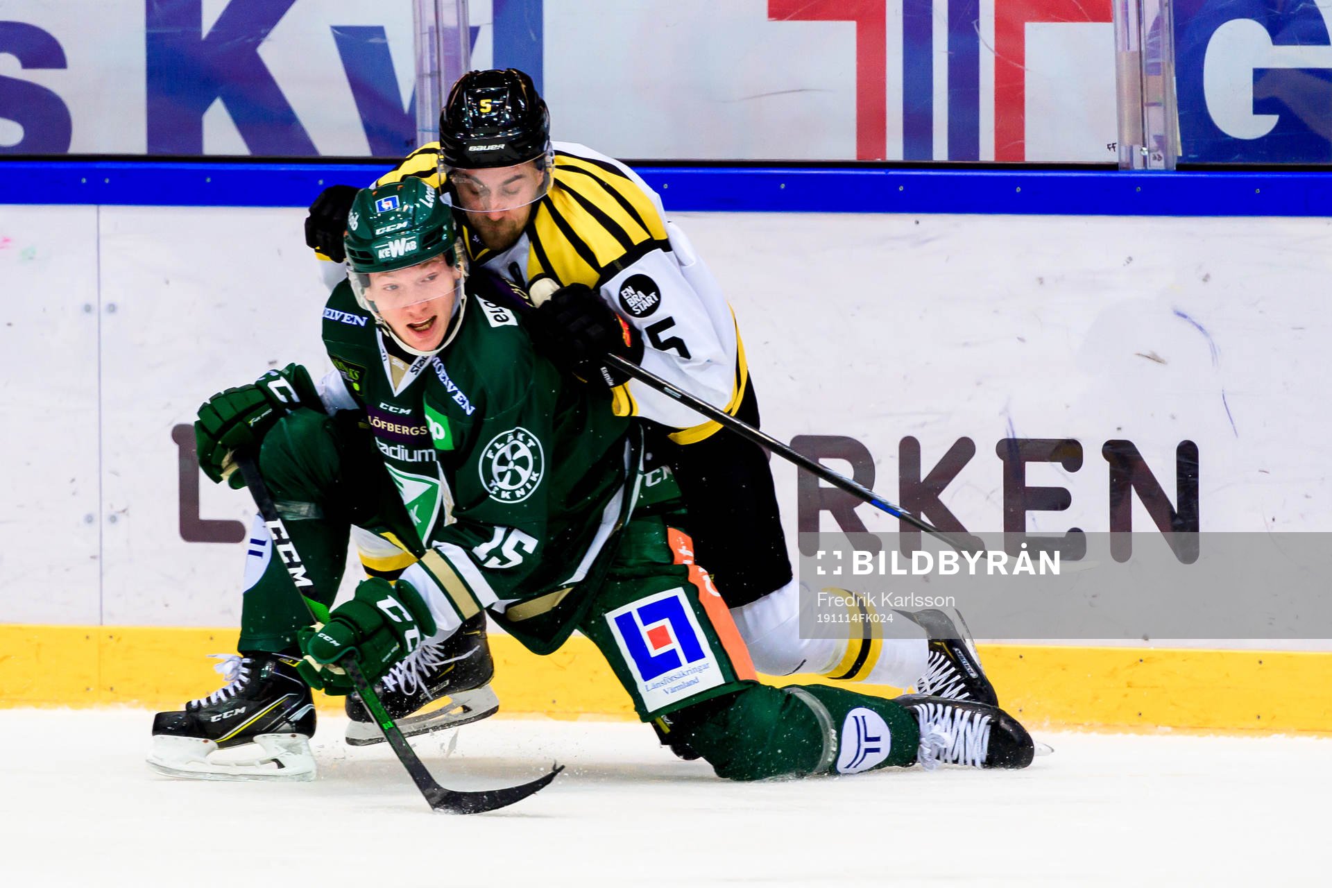 Färjestads Gustav Rydahl och Brynäs Lukas Kilström