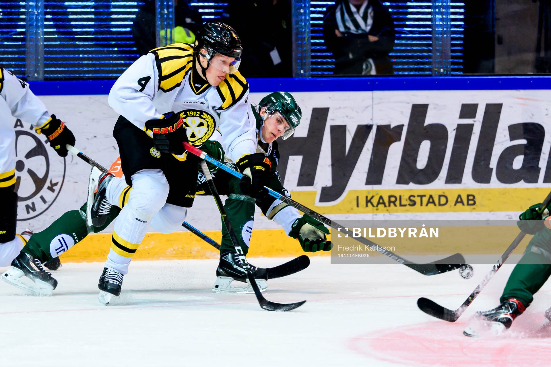 Brynäs Niclas Lundgren och Färjestads Carl Jakobsson
