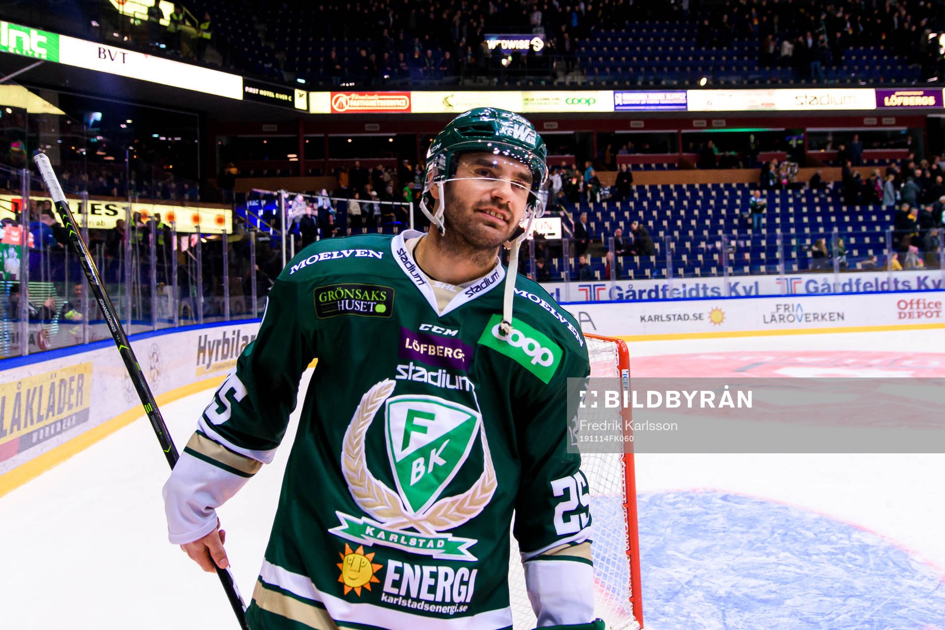 Färjestads Martin Johansson jublar