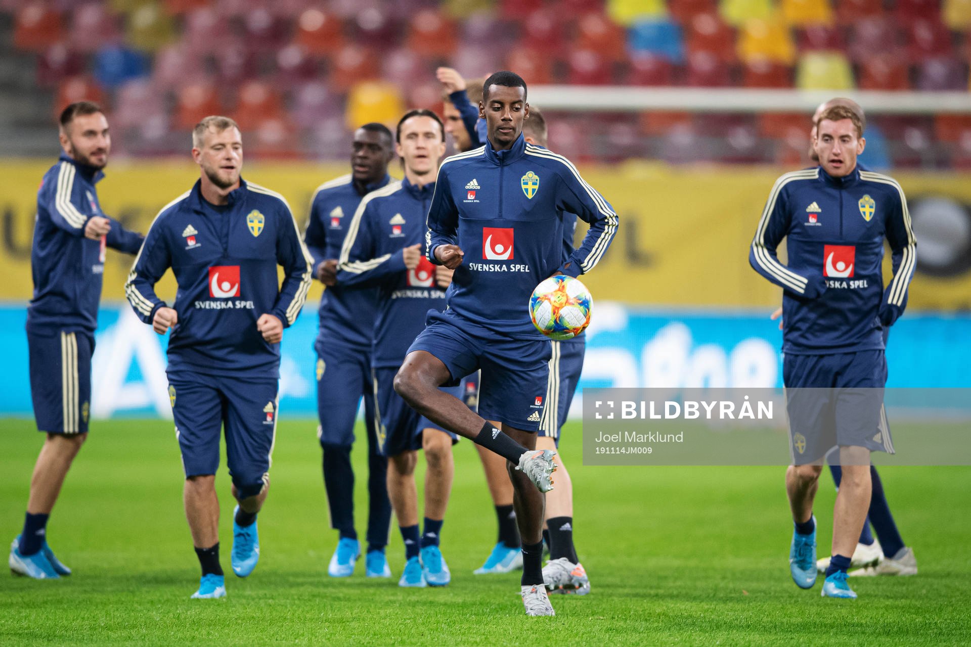 Alexander Isak of the Swedish national football team