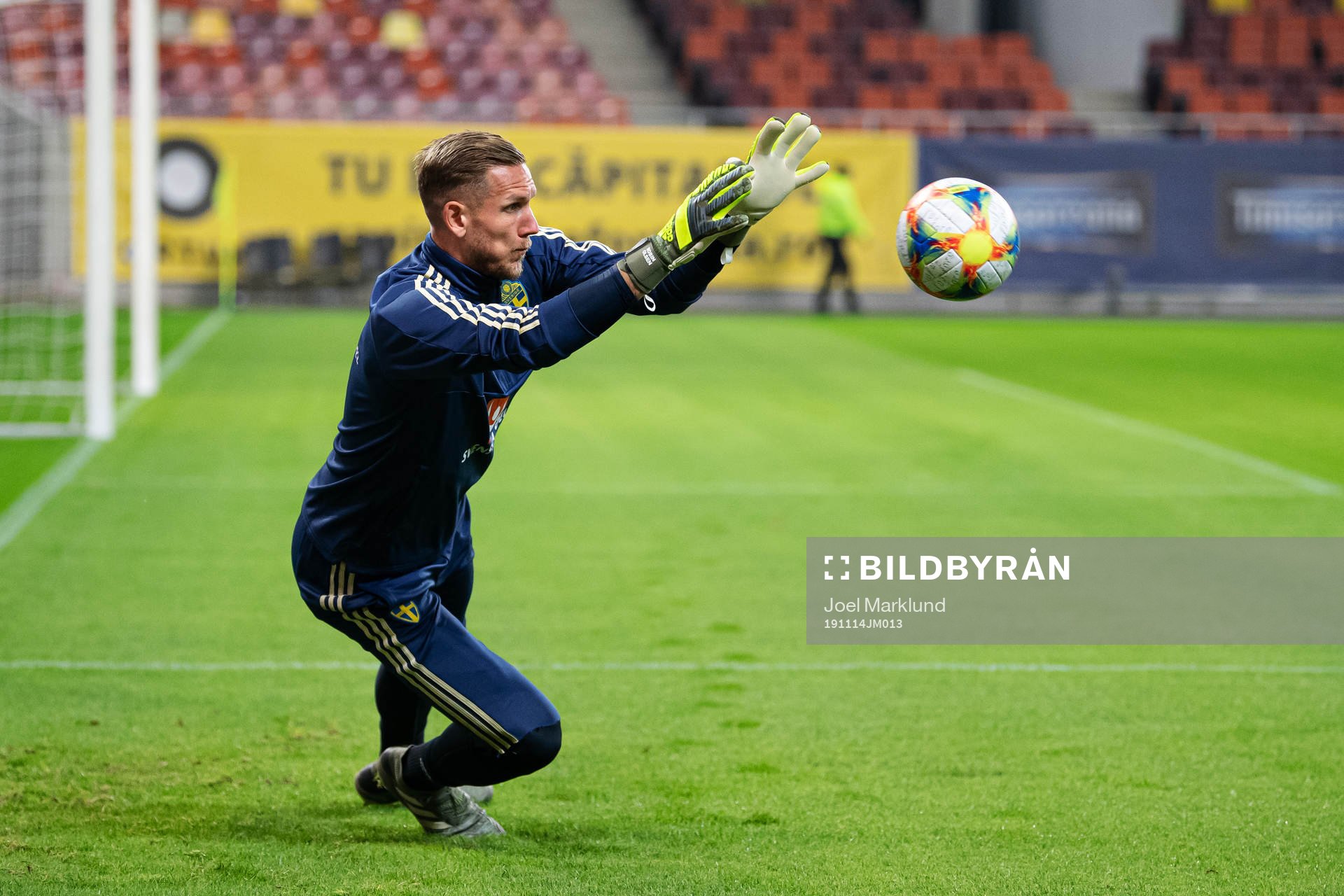 Robin Olsen of the Swedish national football team