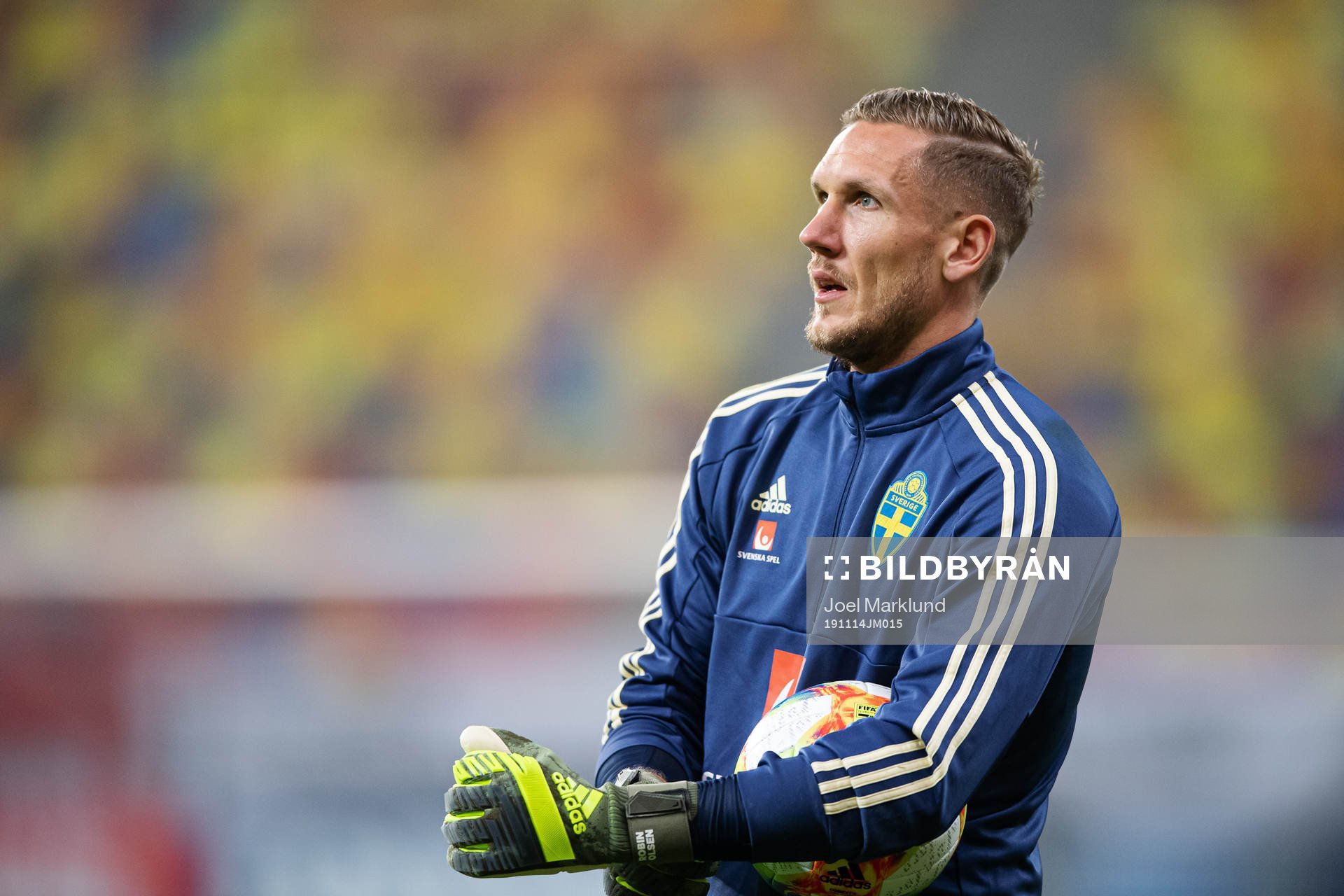 Robin Olsen of the Swedish national football team