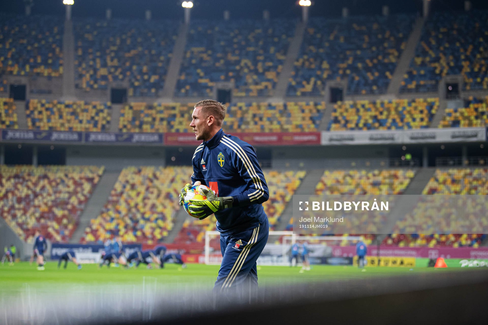 Robin Olsen of the Swedish national football team