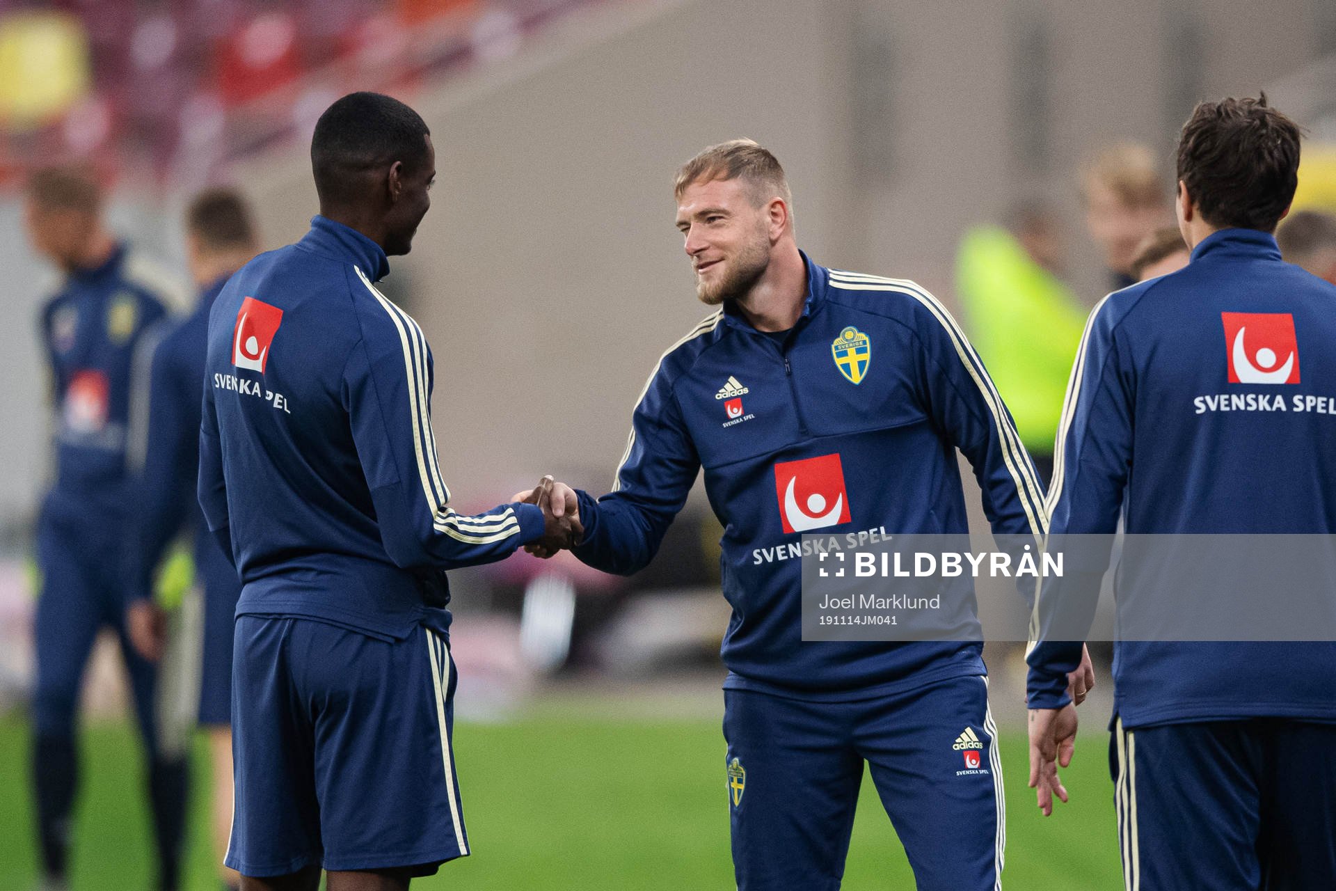 Alexander Isak and John Guidetti of the Swedish national