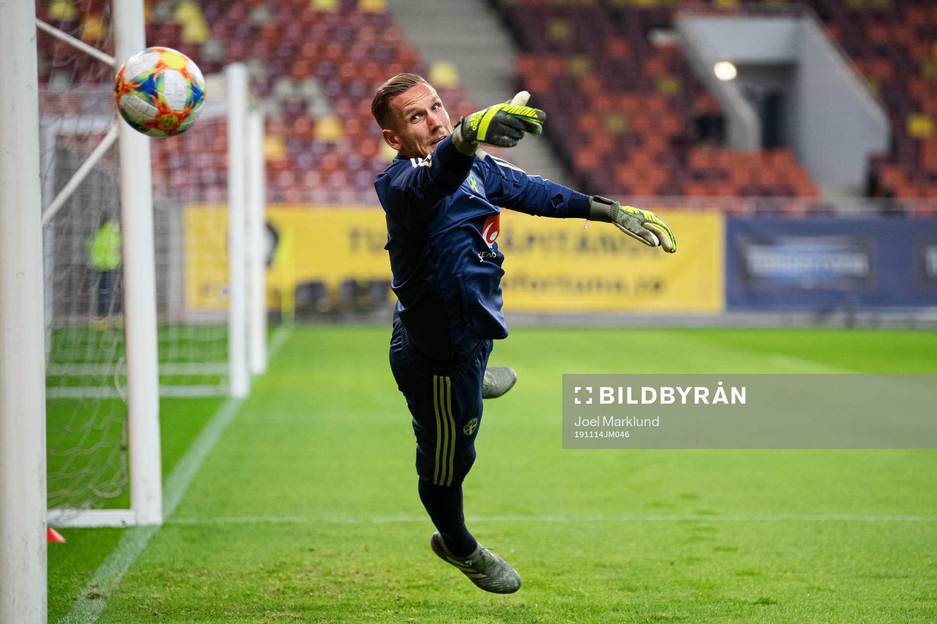 Robin Olsen of the Swedish national football team