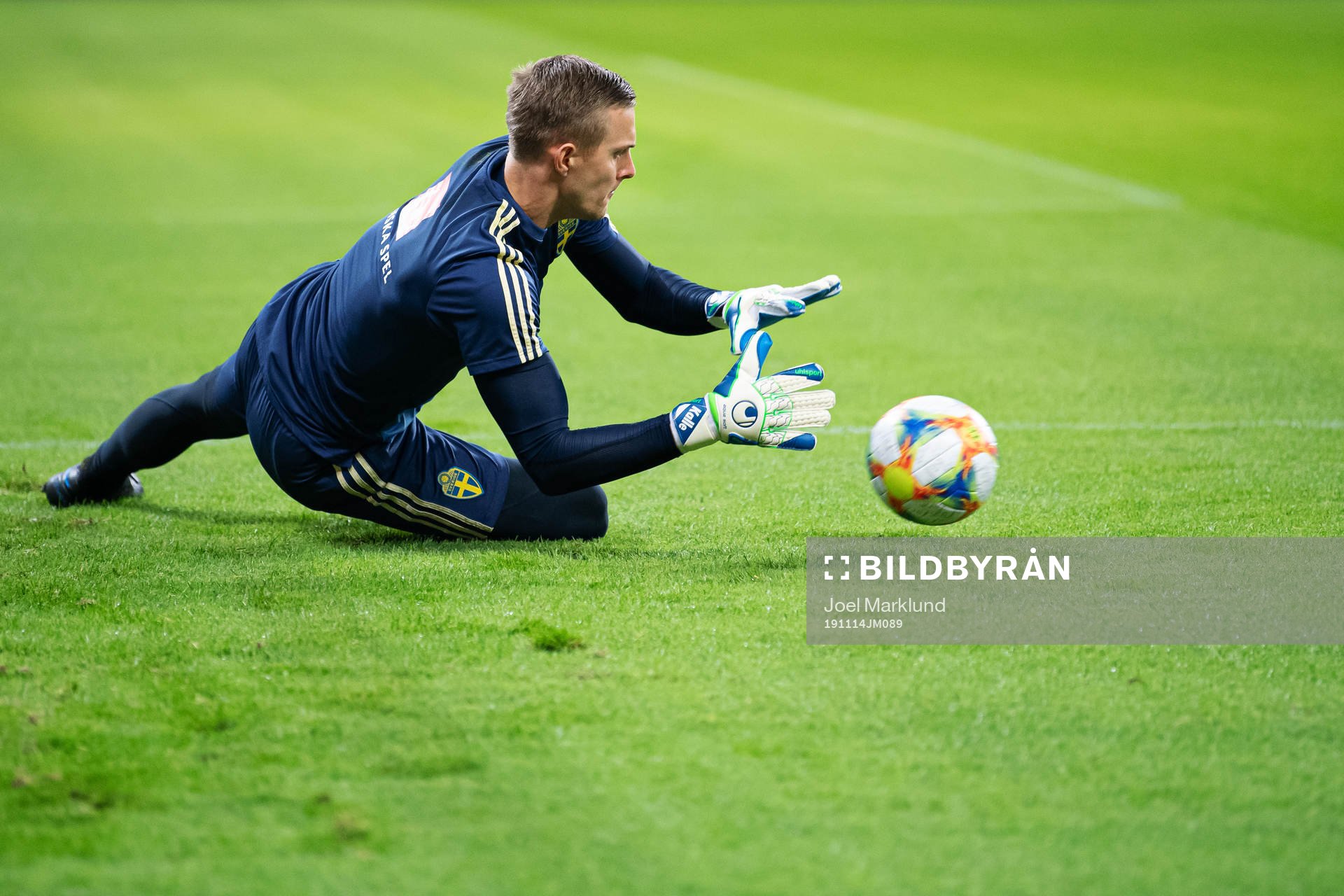 Karl-Johan Johnsson of the Swedish national football team
