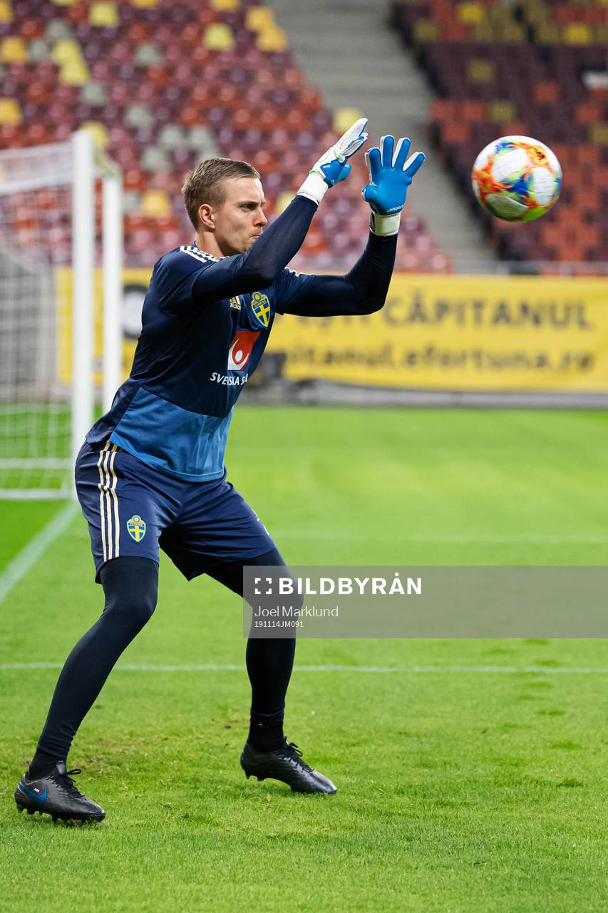 Karl-Johan Johnsson of the Swedish national football team