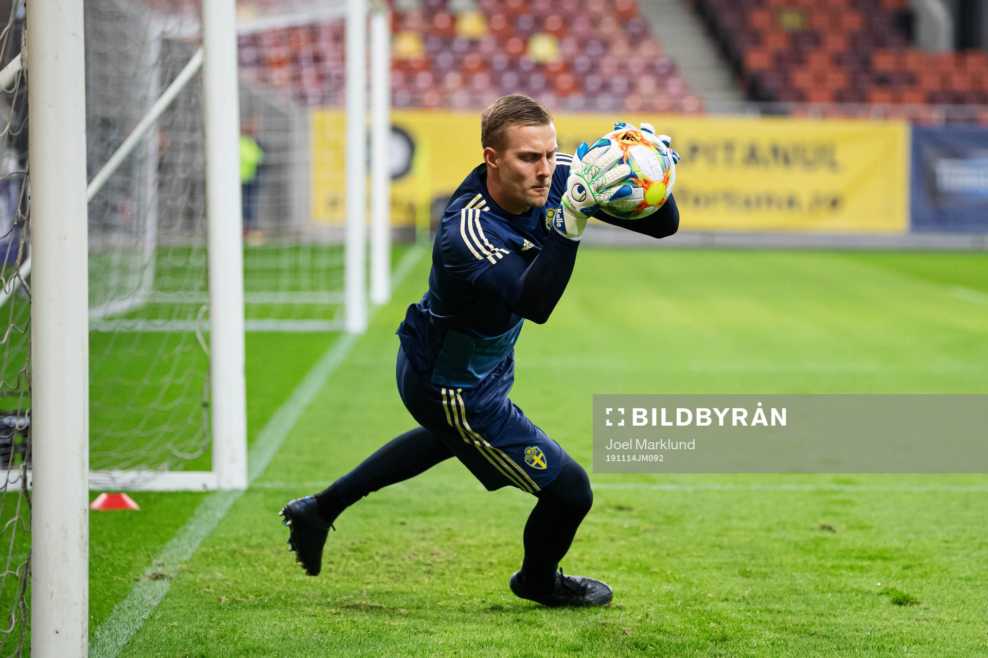 Karl-Johan Johnsson of the Swedish national football team