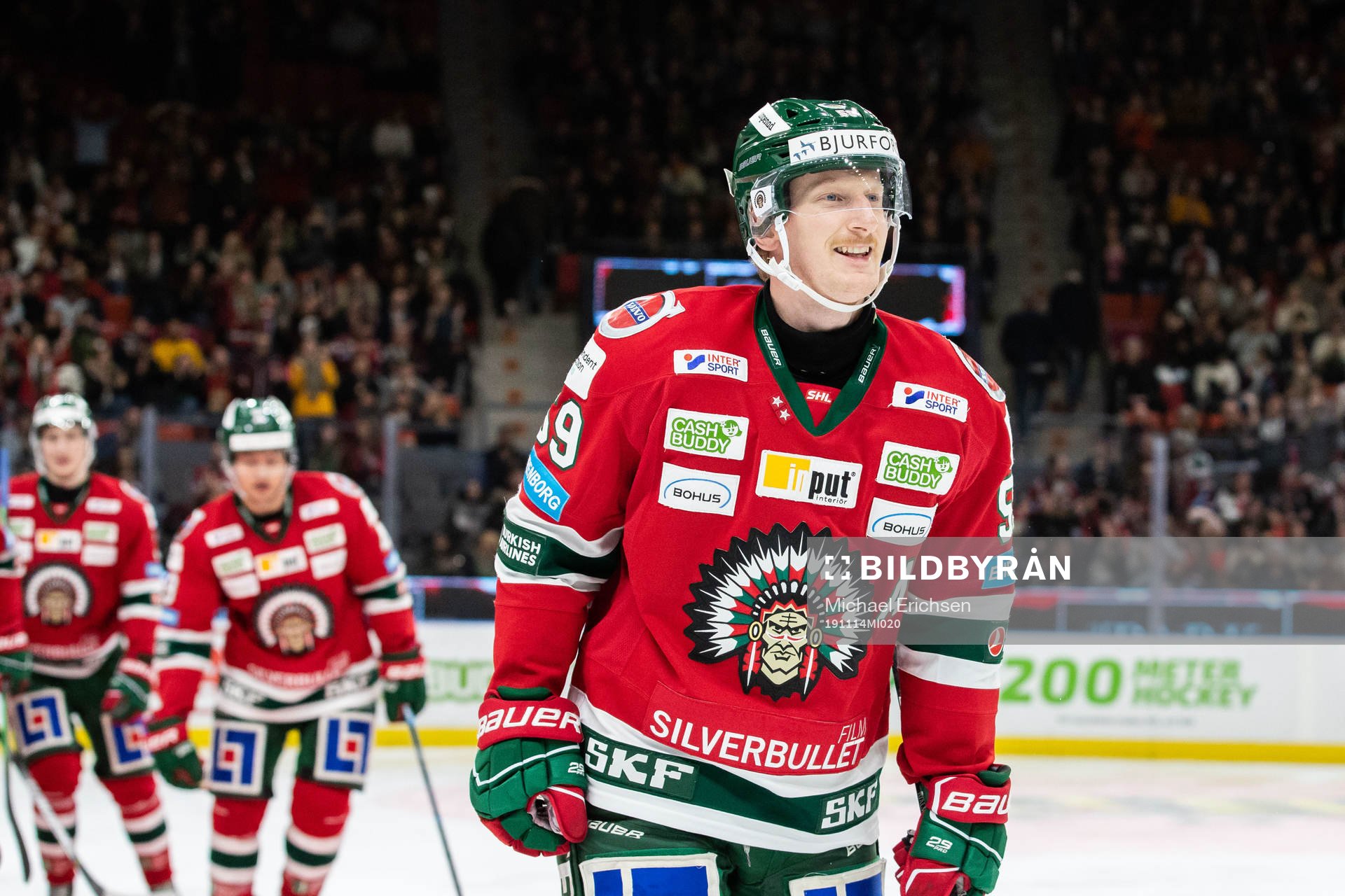 Frölundas Simon Hjalmarsson jublar
