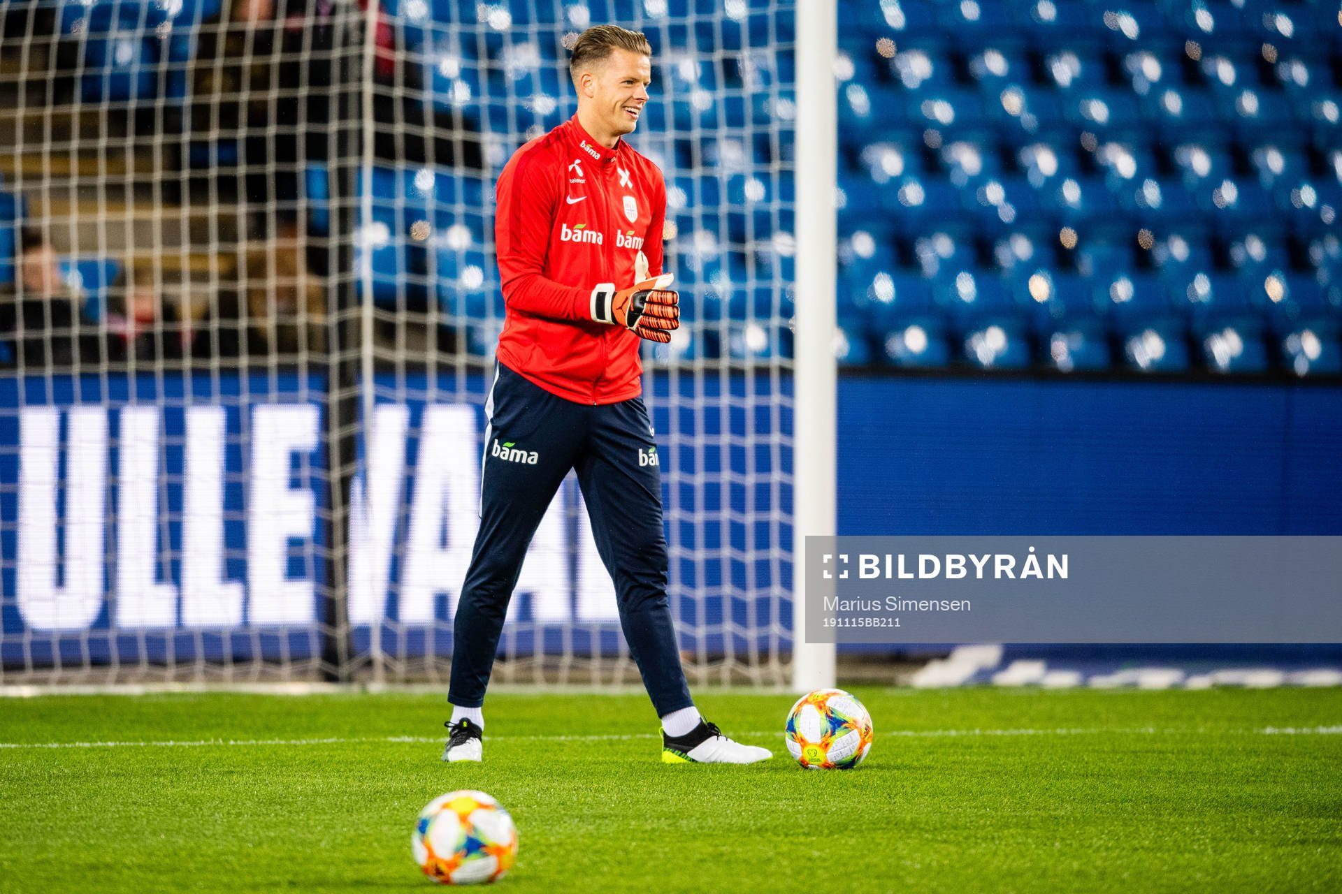 Goalkeeper Ørjan Håskjold Nyland of Norway
