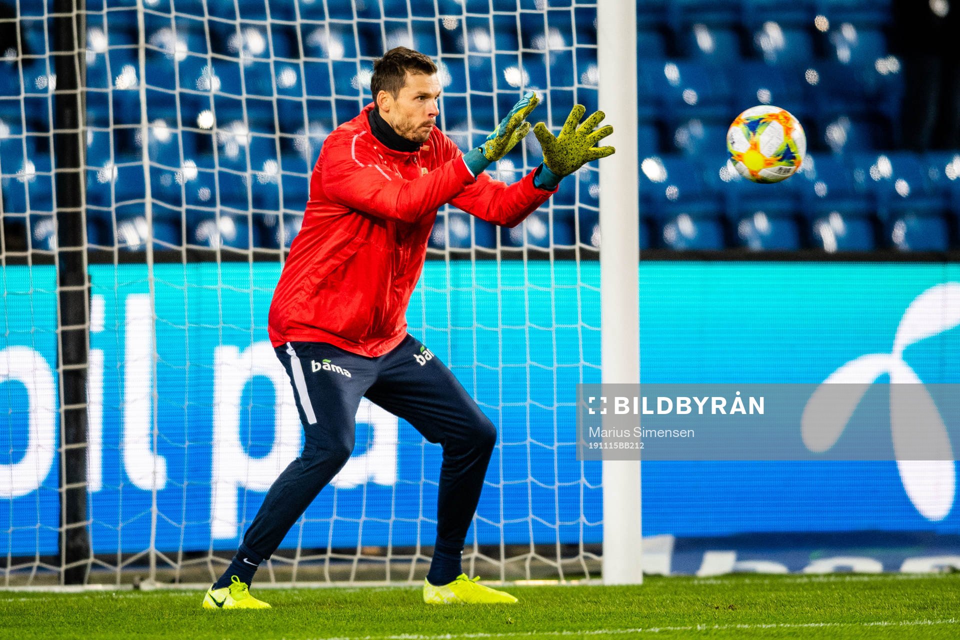 Goalkeeper Rune Almenning Jarstein of Norway