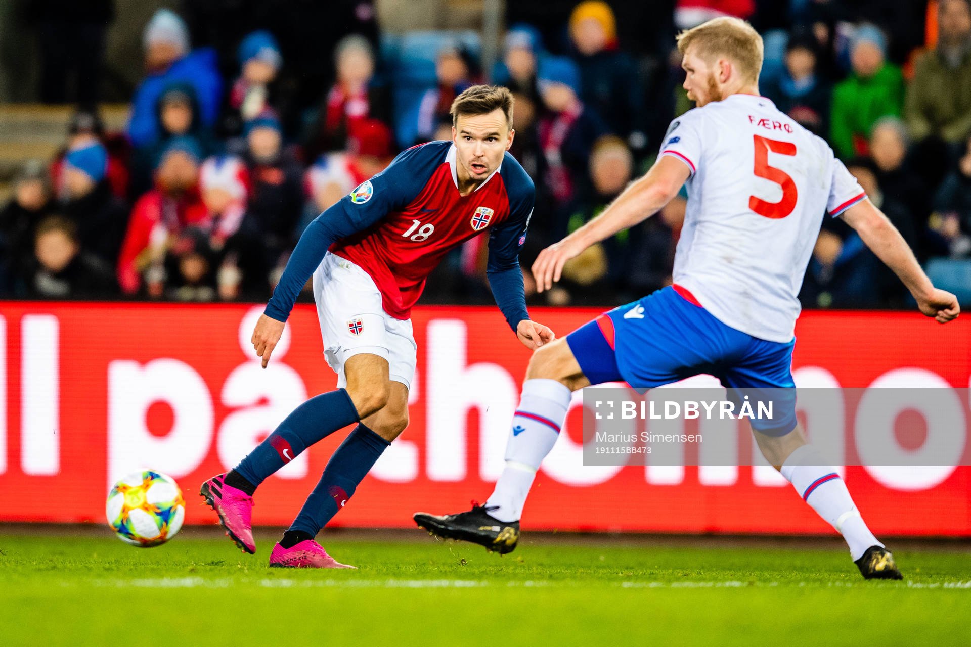 Ole Kristian Selnæs of Norway and Odmar Faero of Faroe