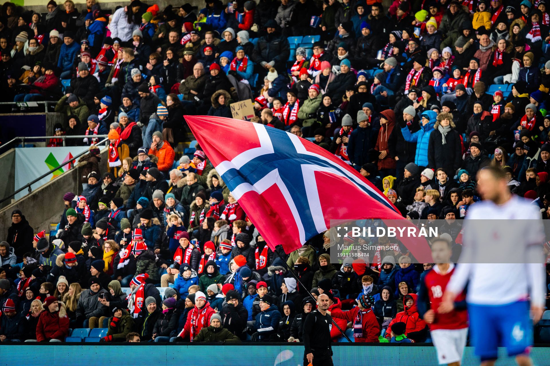 Fans in the stands