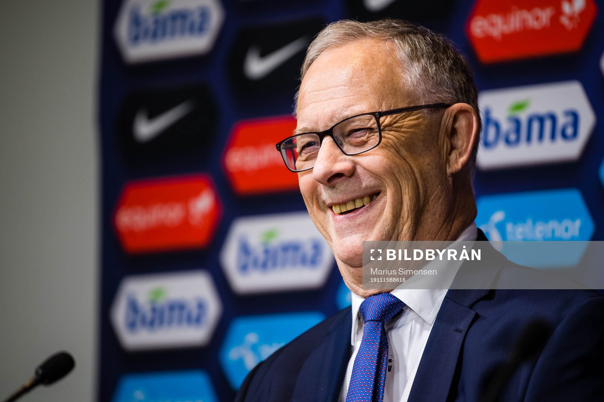 Lars Lagerbäck, head coach of Norway