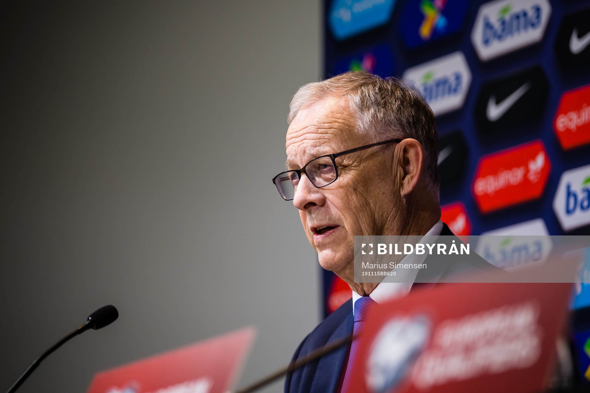 Lars Lagerbäck, head coach of Norway