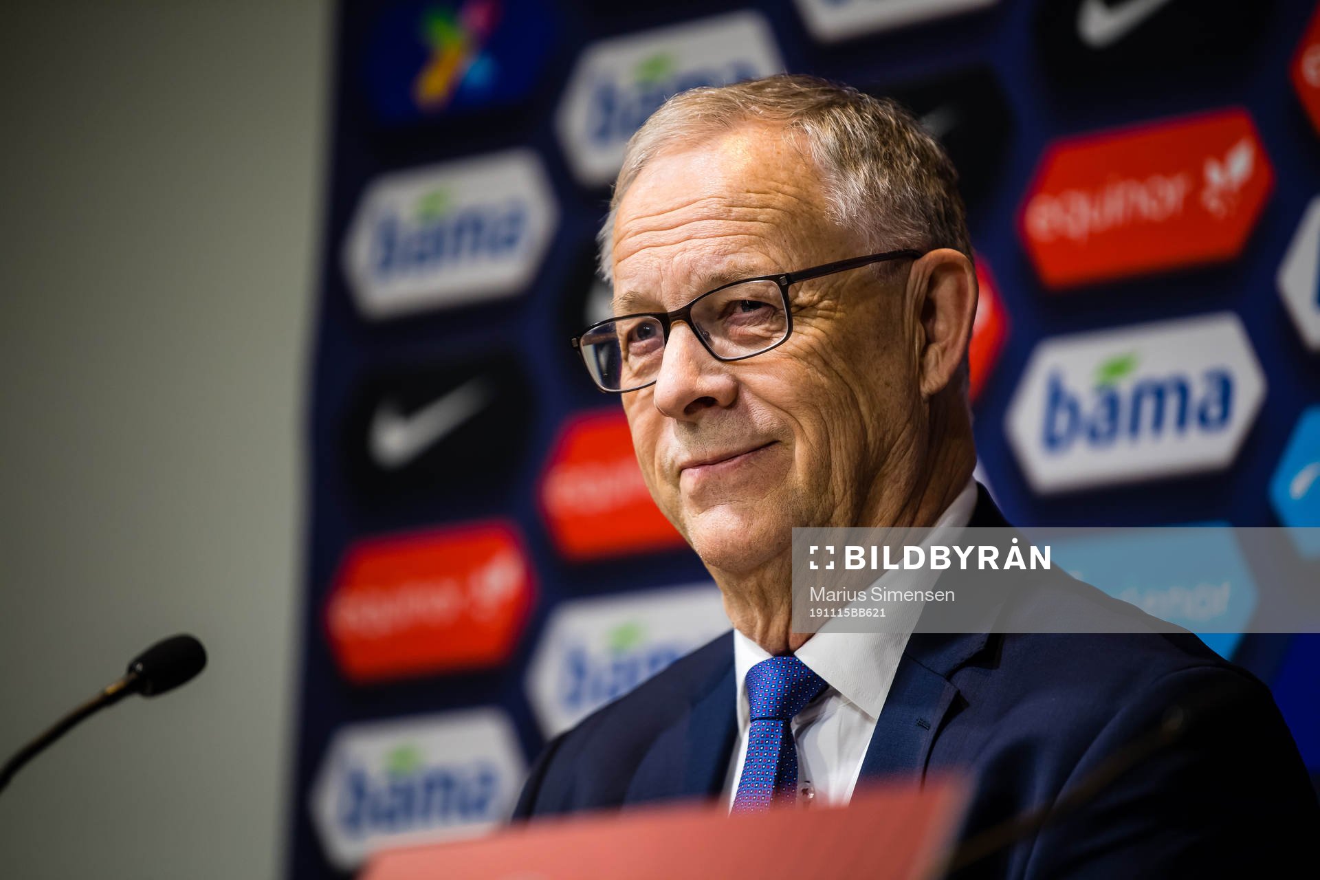 Lars Lagerbäck, head coach of Norway