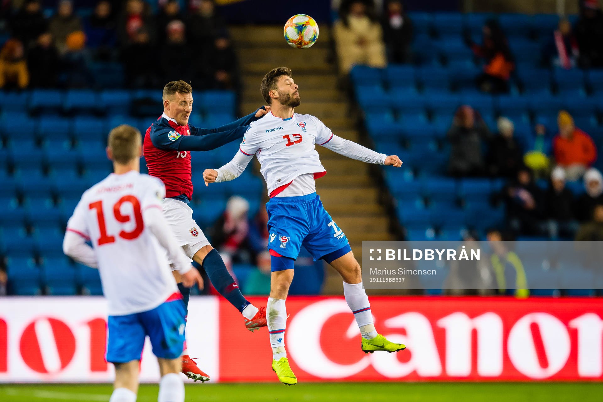 Fredrik Stensøe Ulvestad of Norway and Rogvi Baldvinsson