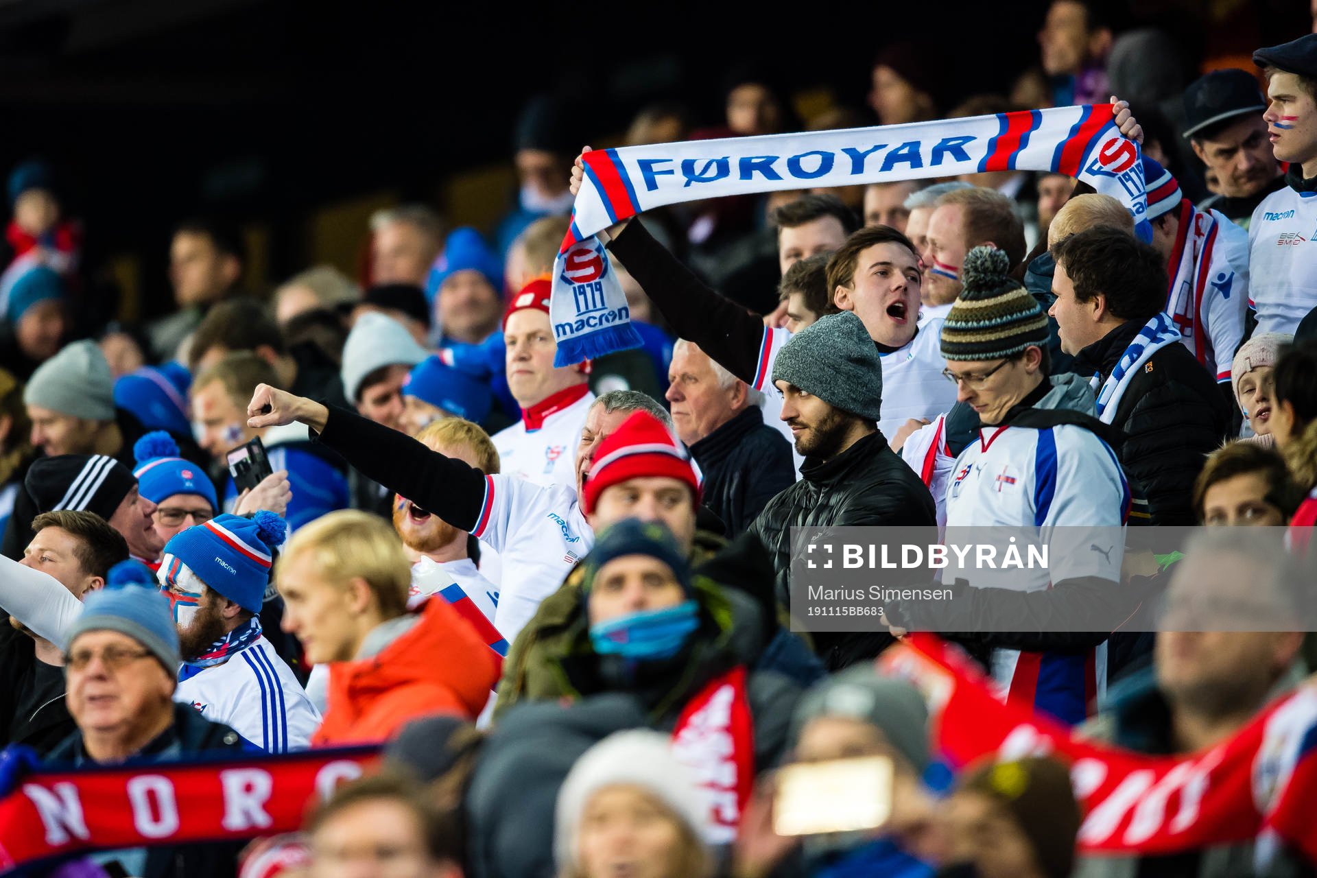 Spectators in the stands