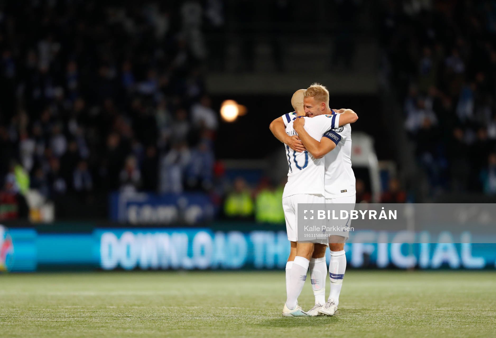 Teemu Pukki #10, FIN and Paulus Arajuuri #2, FIN