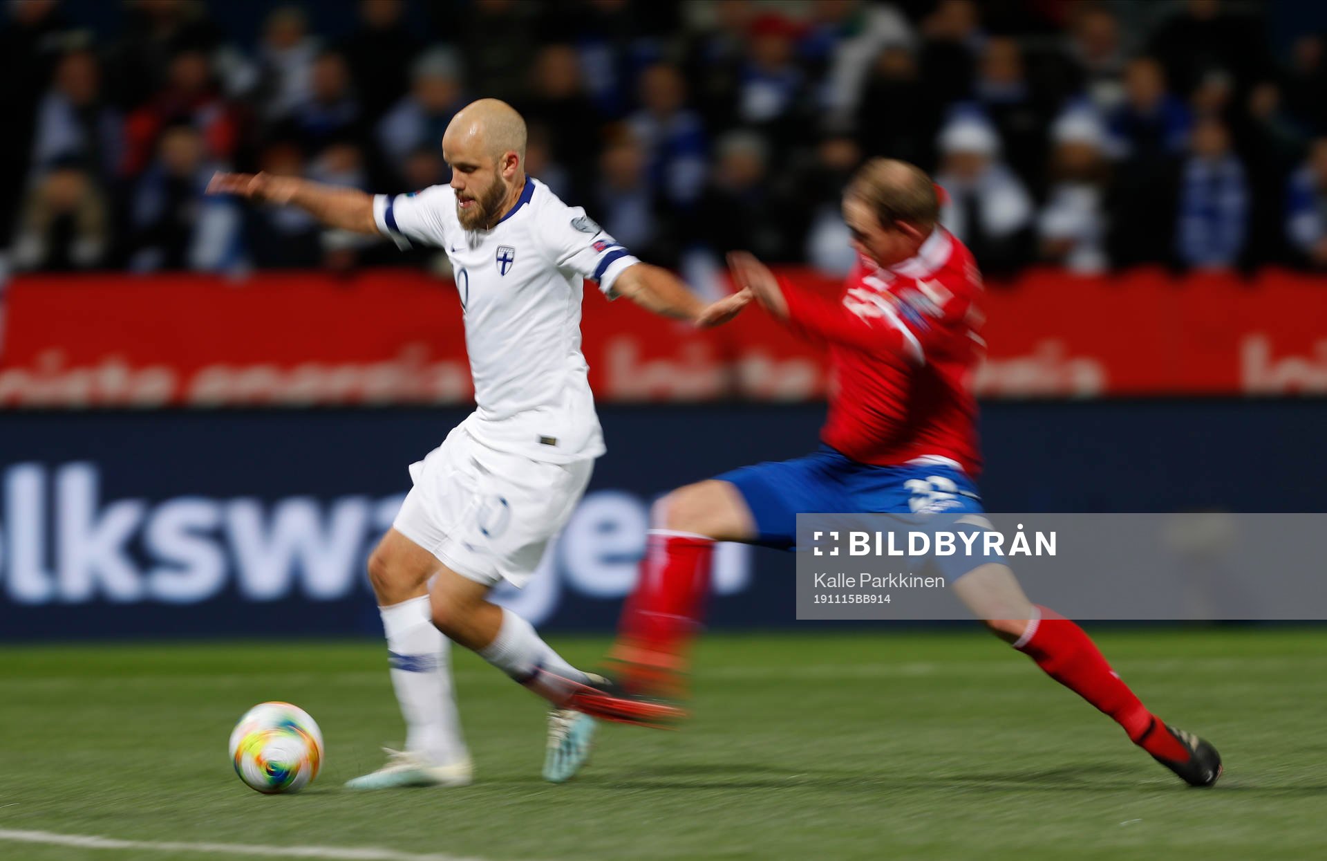 Teemu Pukki #10, FIN and Martin Rechsteiner #22, LIE