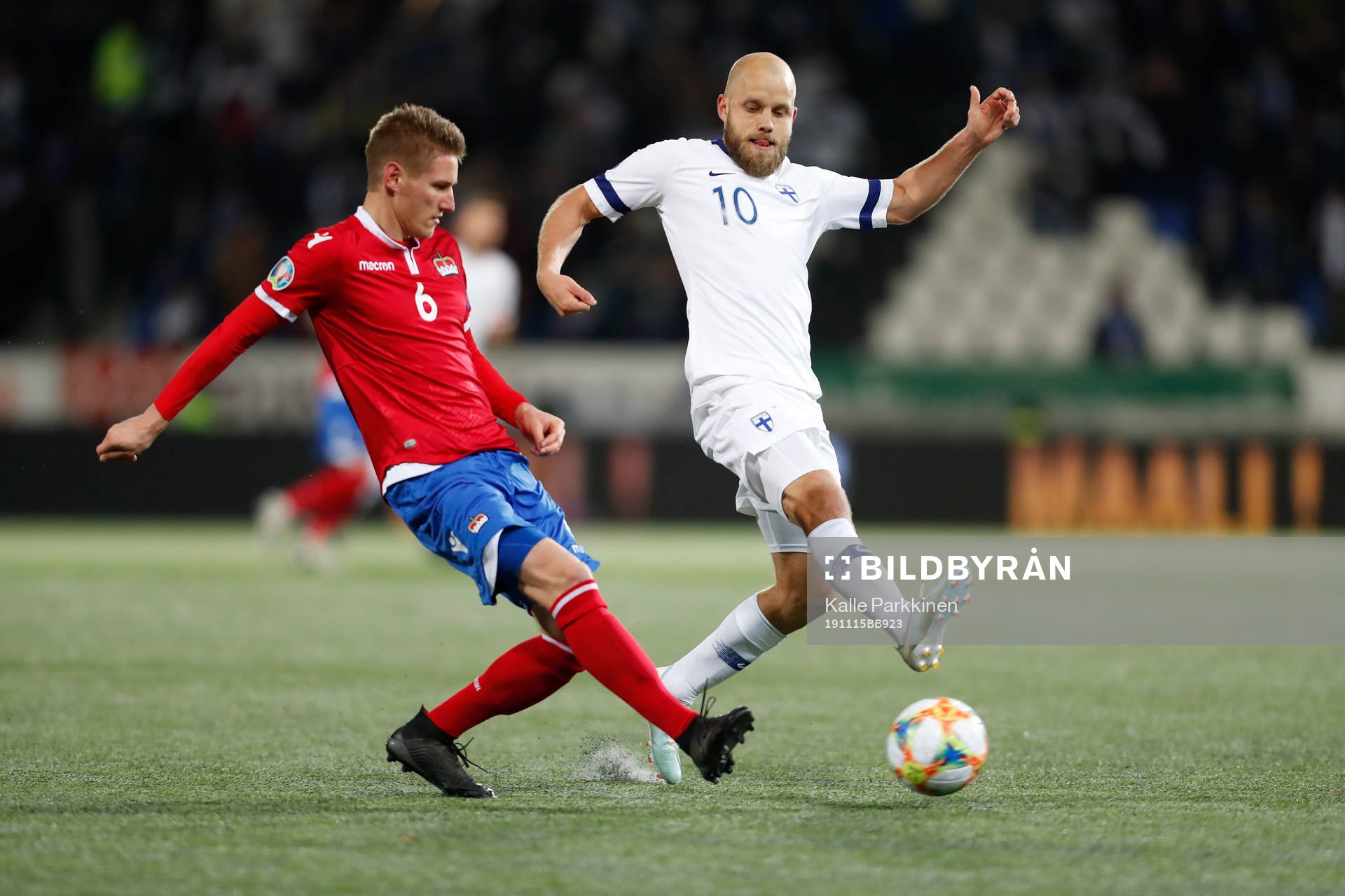 Andreas Malin #6, LIE and Teemu Pukki #10, FIN
