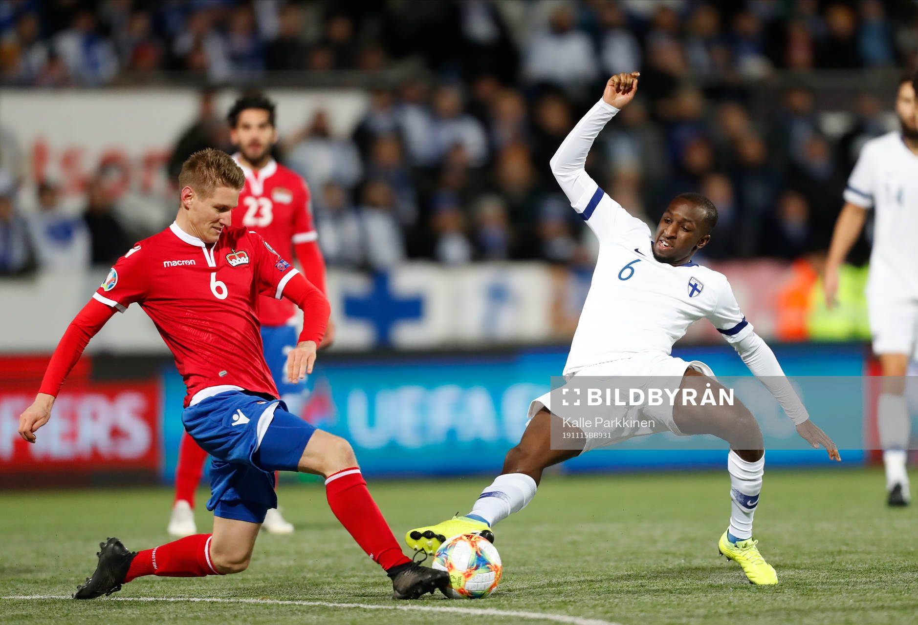 Andreas Malin #6, LIE and Glen Kamara #6, FIN