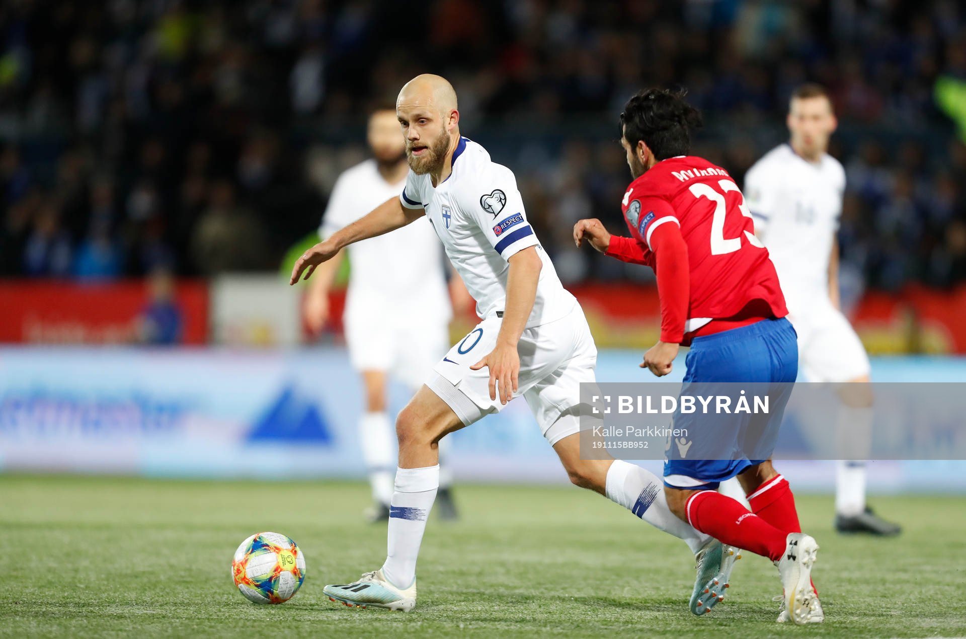 Teemu Pukki #10, FIN and Michele Polverino #23, LIE