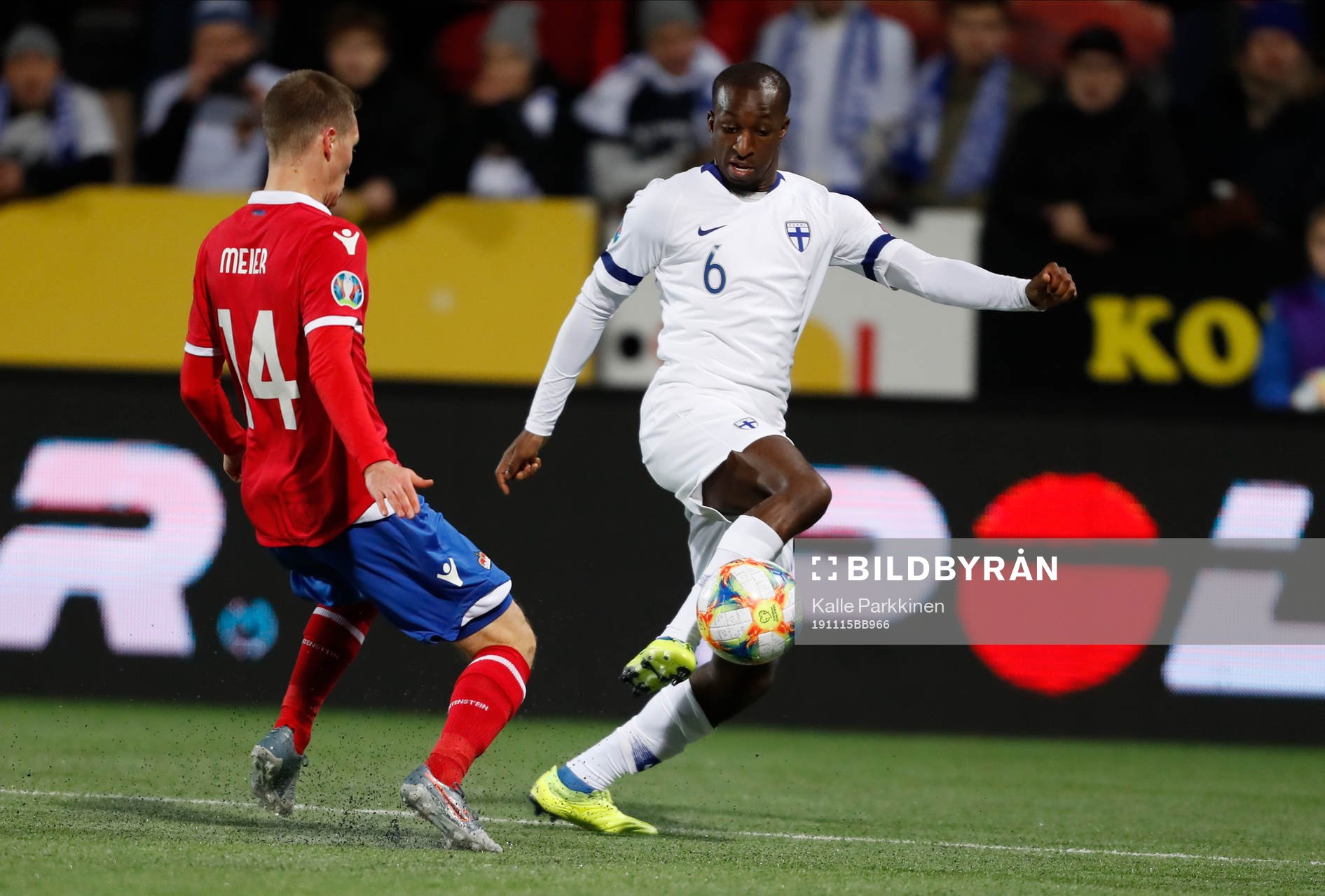 Livio Meier #14, LIE and Glen Kamara #6, FIN