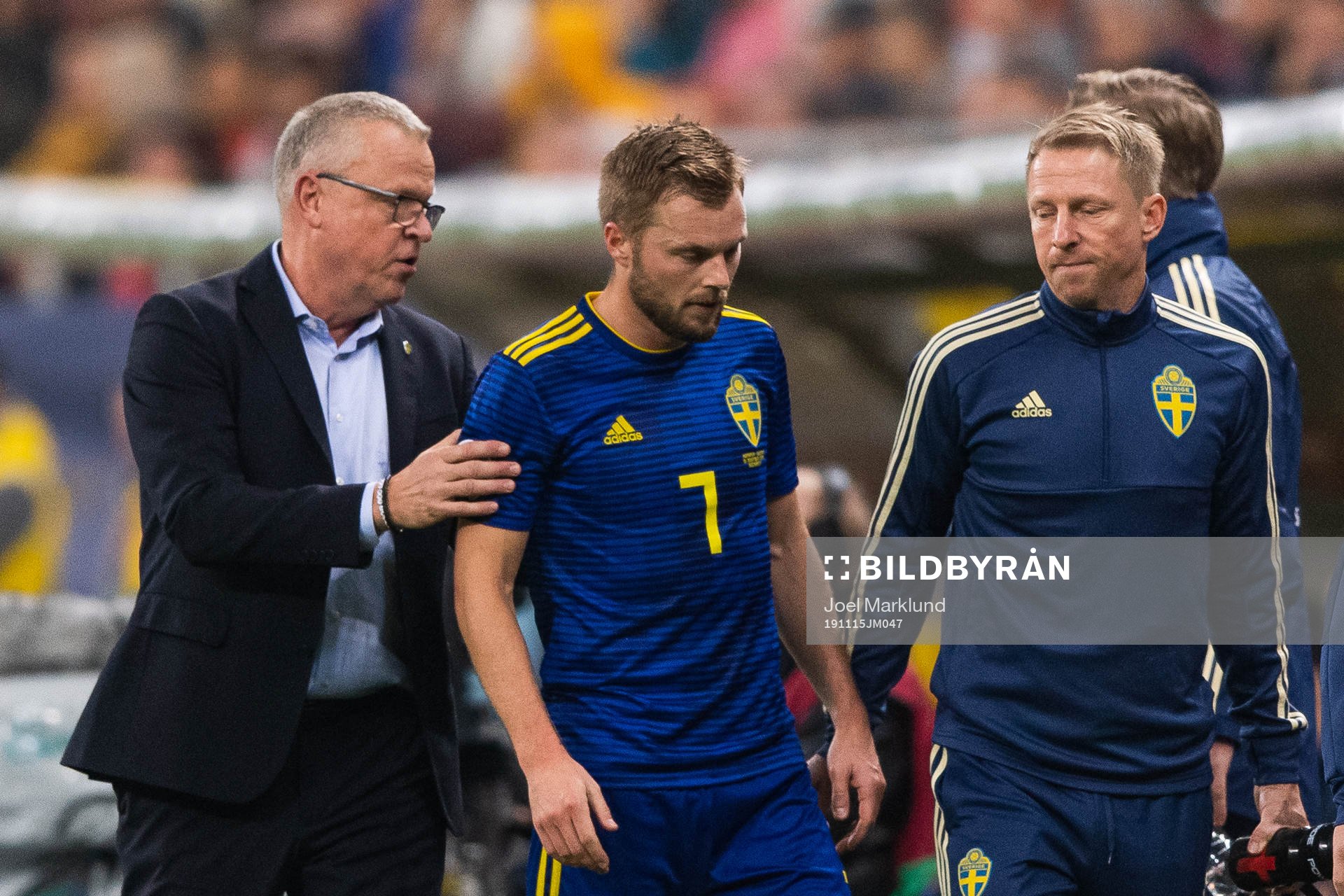 Janne Andersson, head coach of Sweden and substituted
