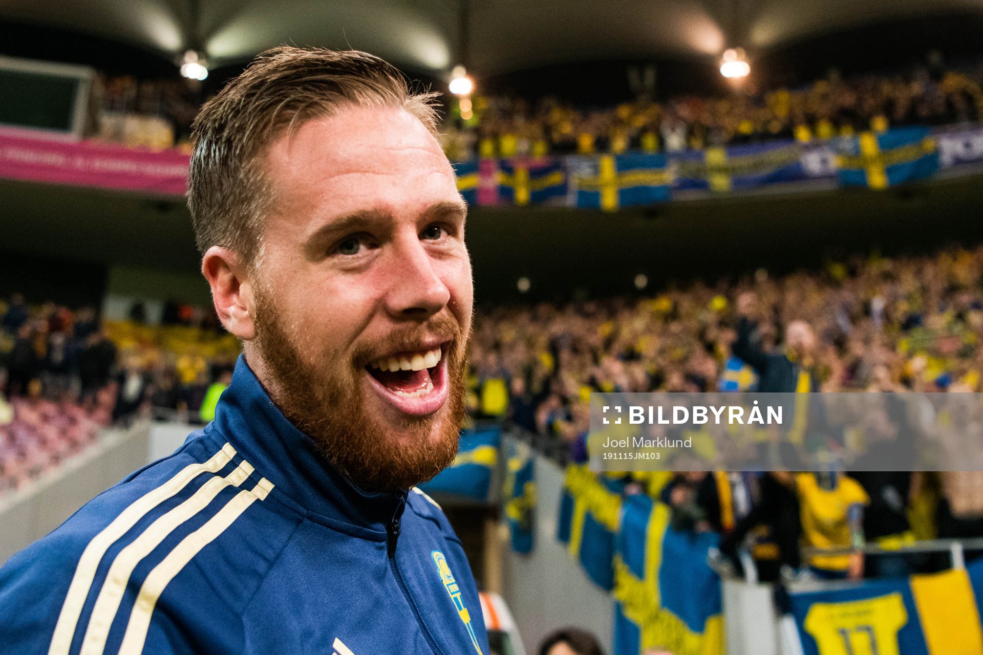 Pontus Jansson of Sweden celebrates