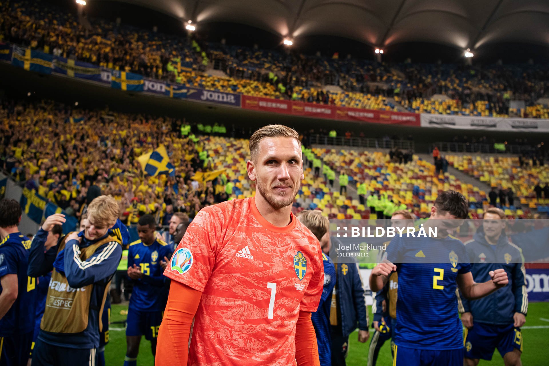 Goalkeeper Robin Olsen of Sweden