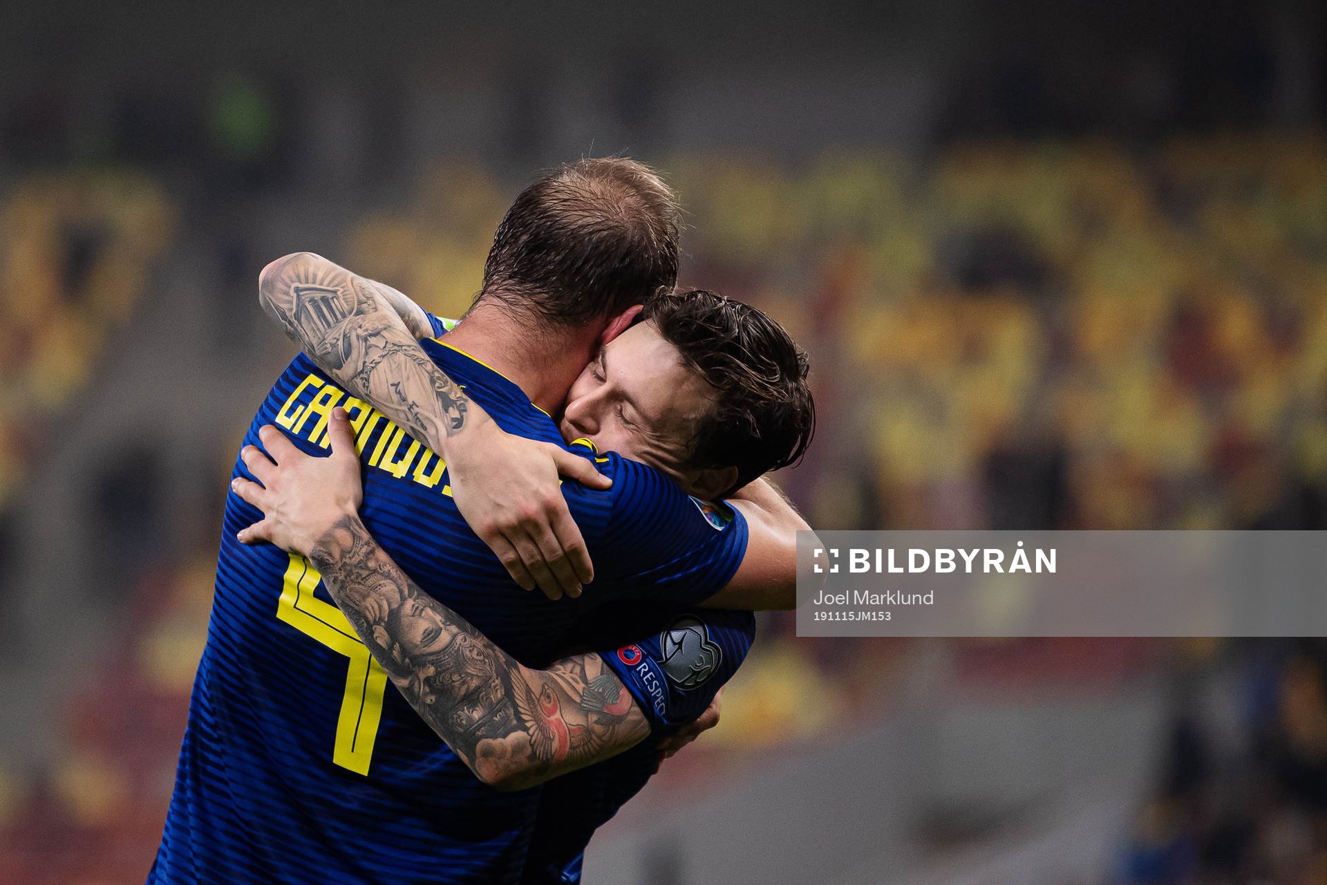 Andreas Granqvist and Victor Nilsson Lindelöf of Sweden