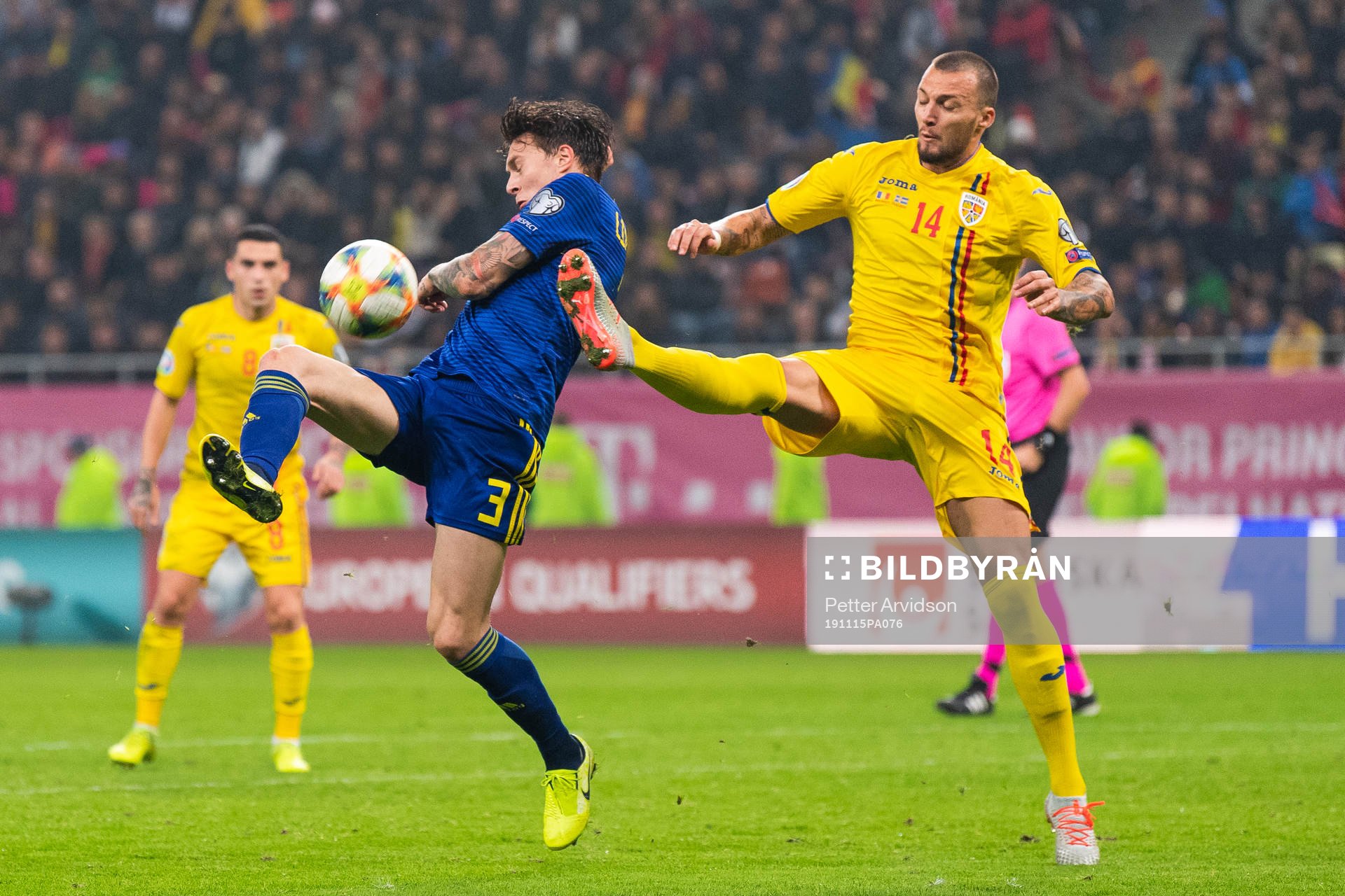 Victor Nilsson Lindelöf of Sweden and Vasile Mogos of