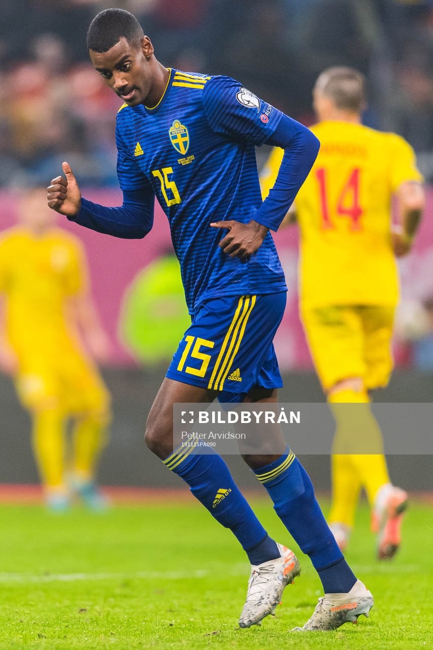 Alexander Isak of Sweden