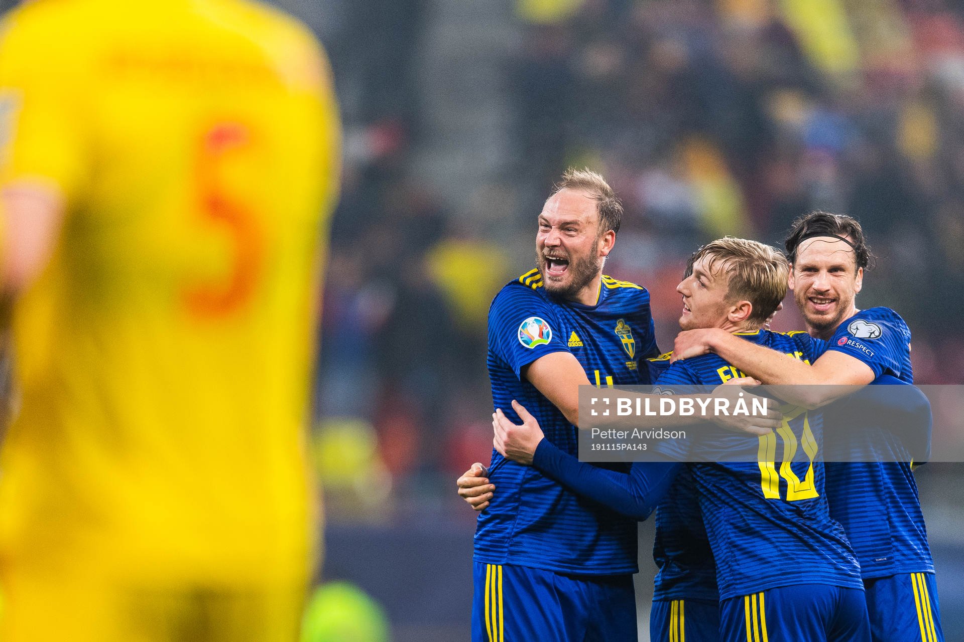 Andreas Granqvist, Emil Forsberg and Gustav Svensson of