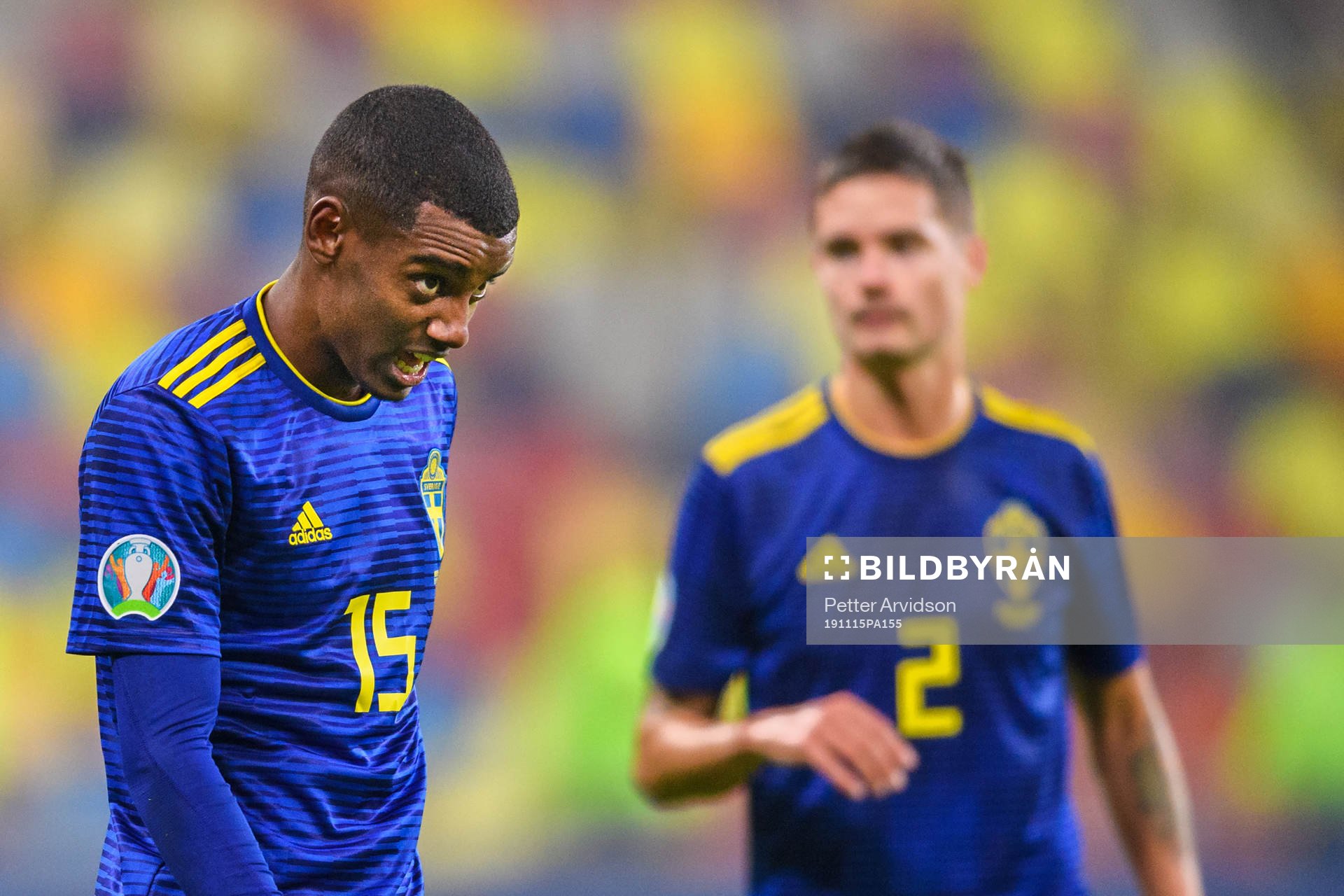 Alexander Isak of Sweden looks dejected
