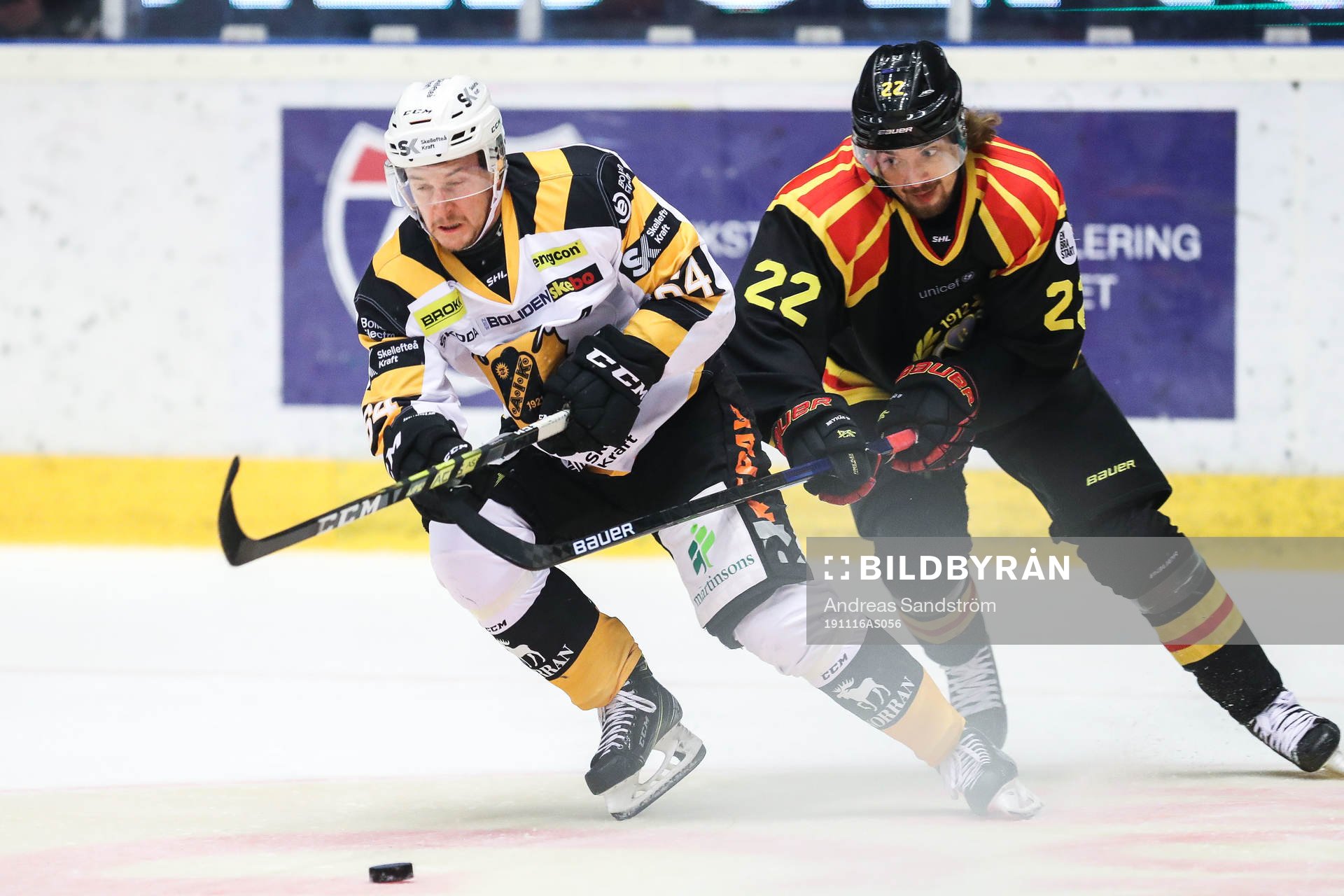 Skellefteås Jonathan Pudas och Brynäs Adam Brodecki