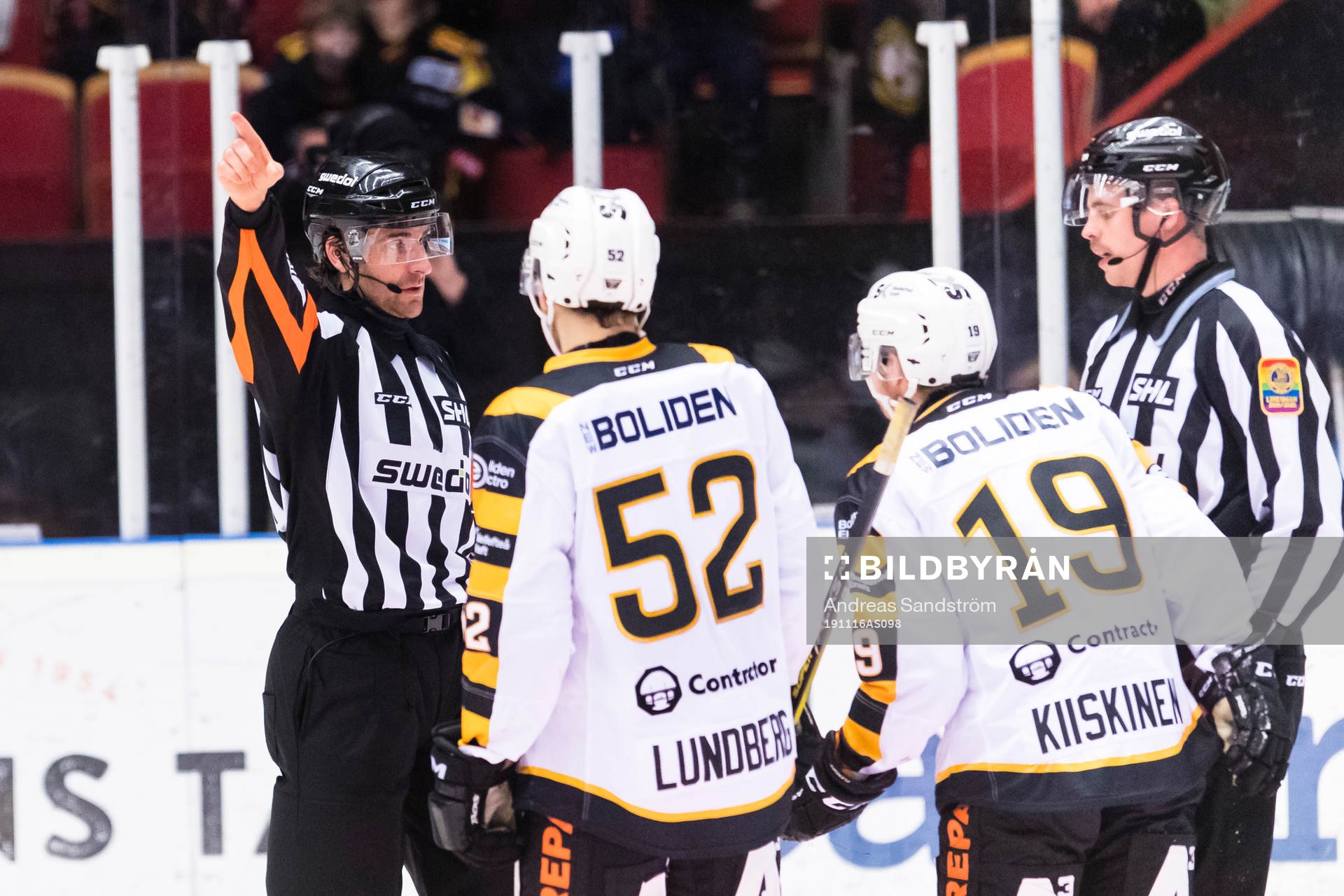 Domare Mikael Sjöqvist dömer bort Skellefteås 4-3