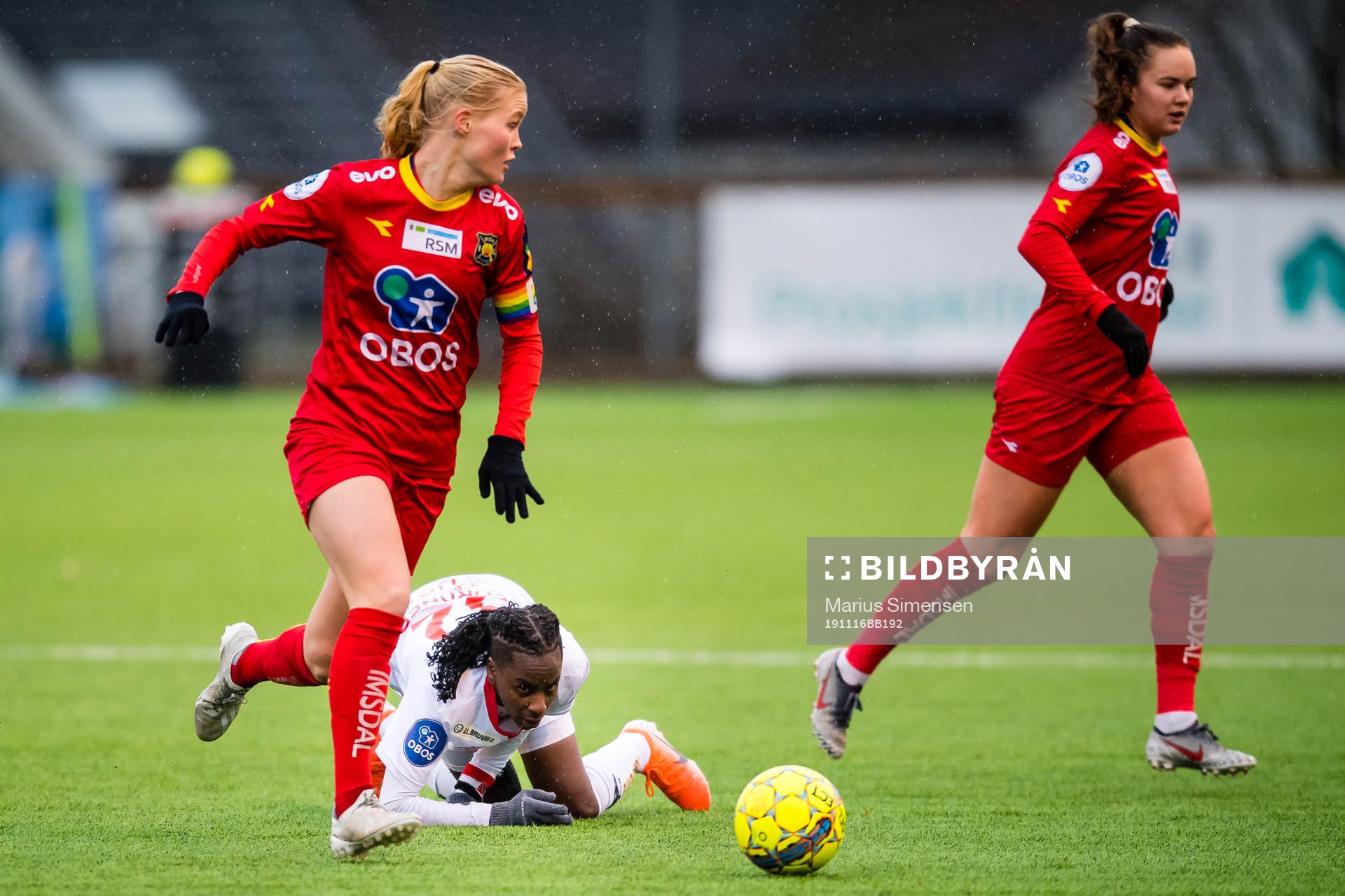 Katrine Emilie Winnem Jørgensen of Røa and Kennya Kinda