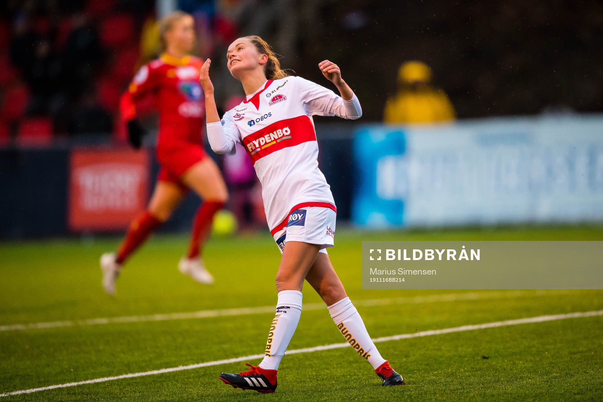 Ingrid Altermark of Sandviken reacts