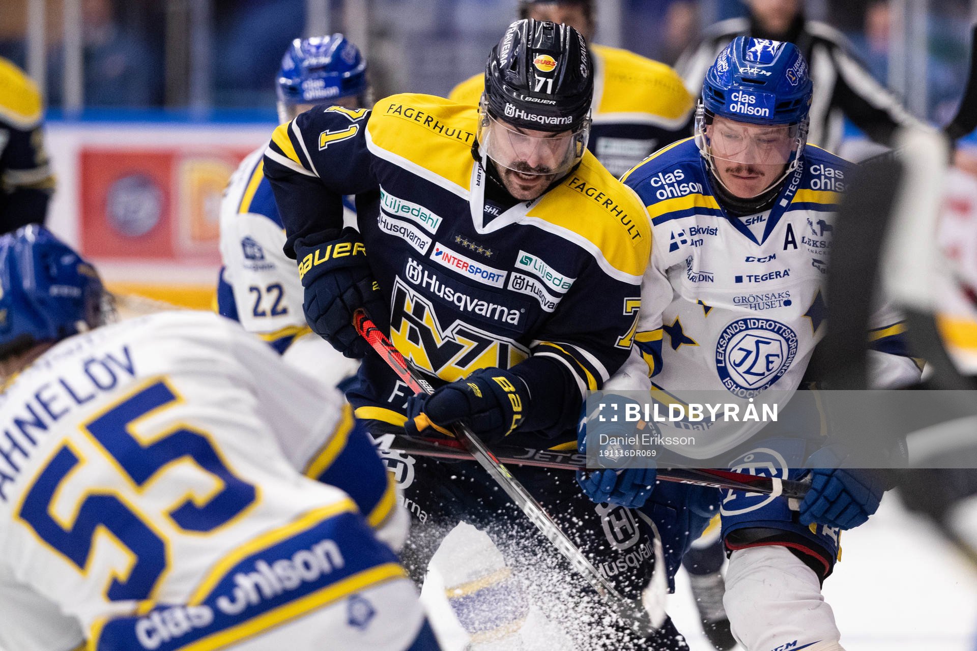 s Linus Fröberg och Leksands Patrik Zackrisson