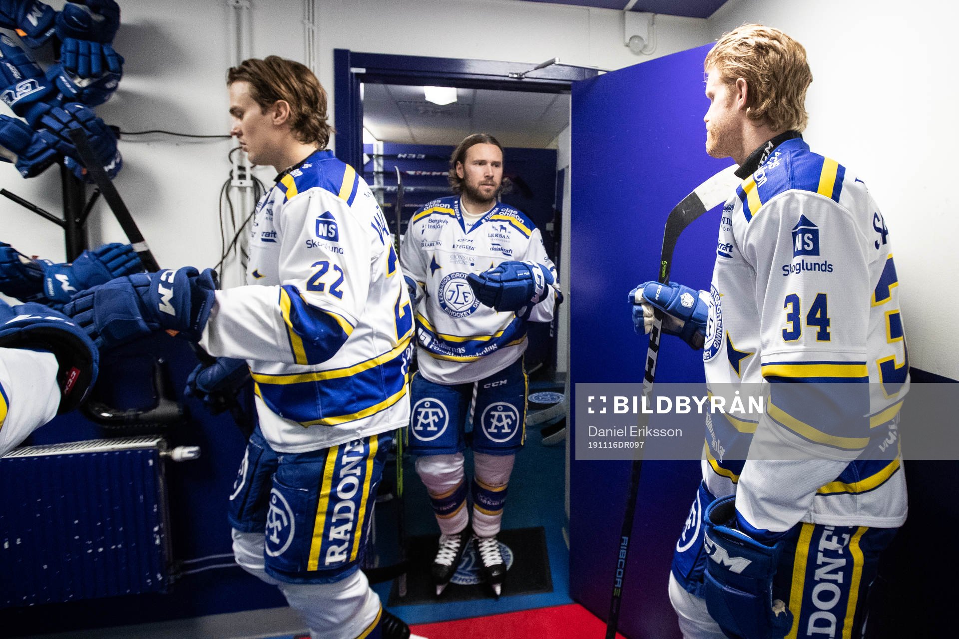 Leksands Sebastian Wännström och Leksands André Hult och