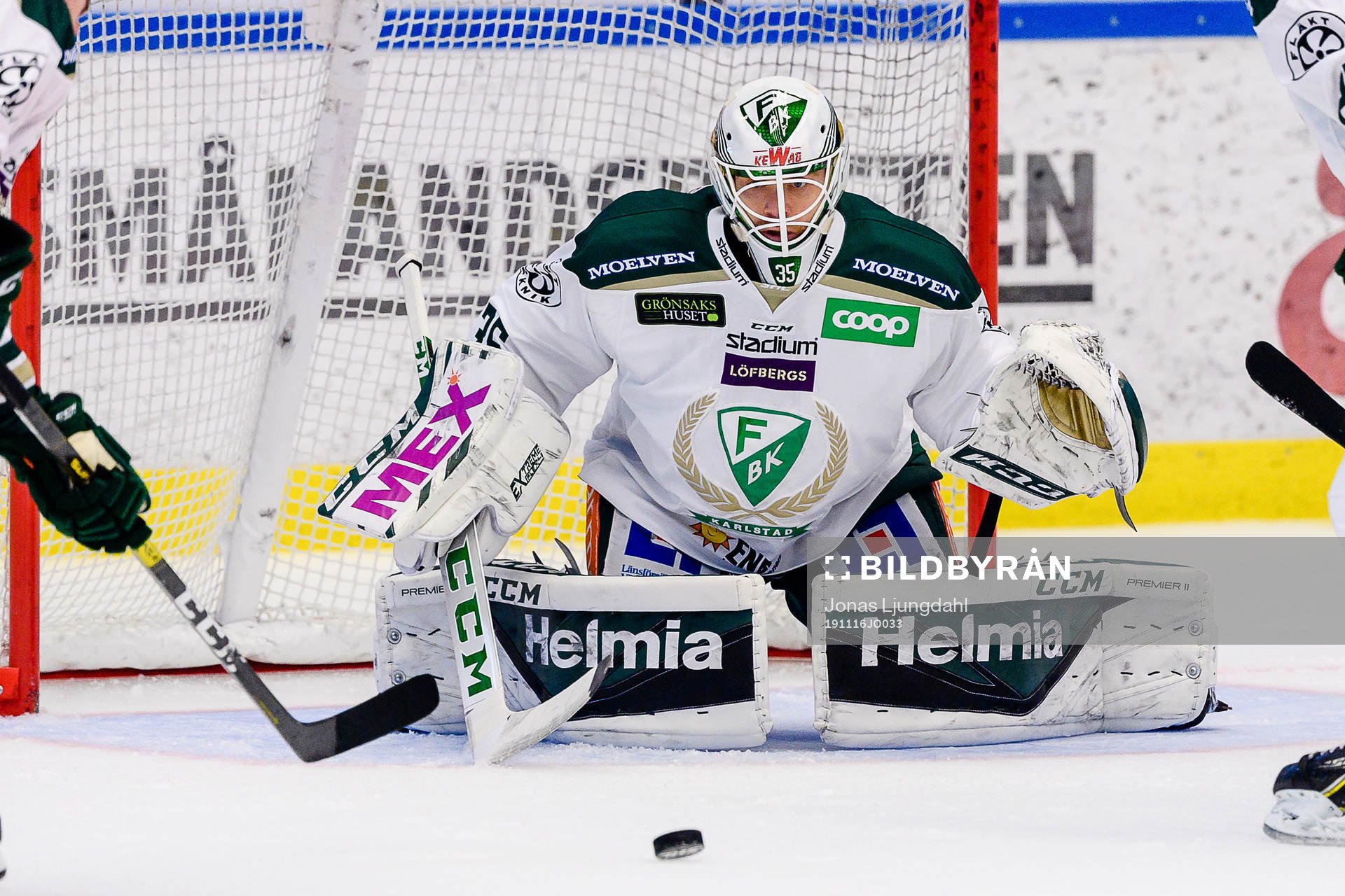 Färjestads målvakt Markus Svensson